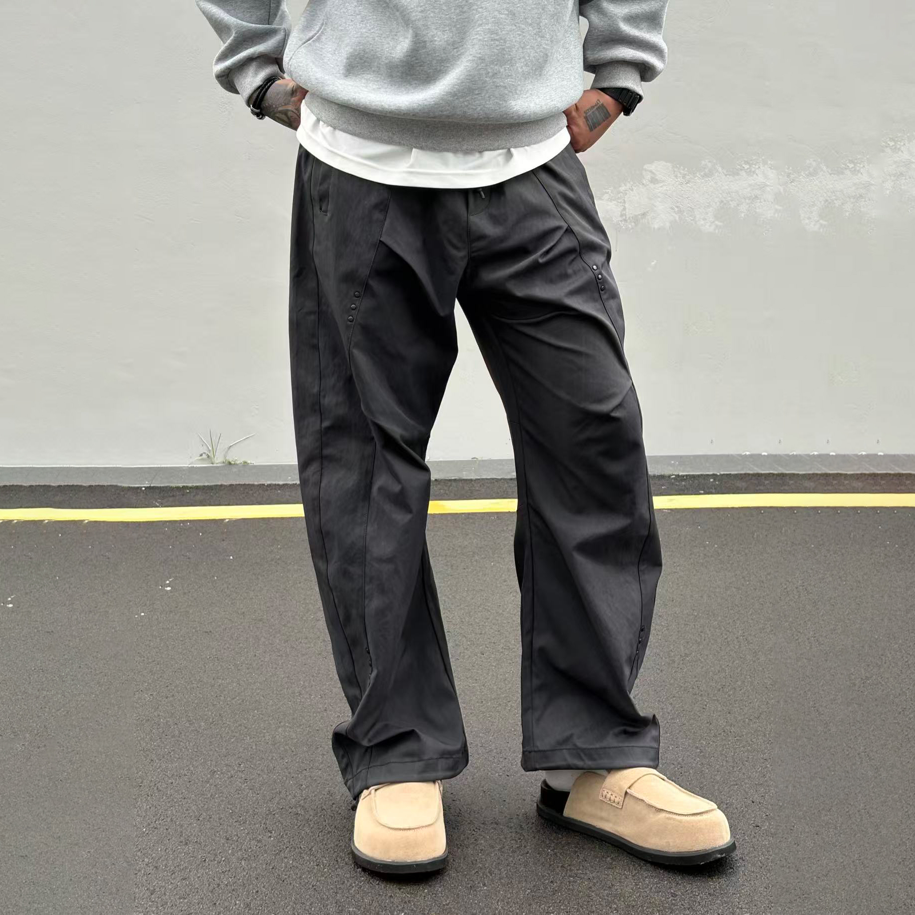 XCTRL 工裝彎刀長褲-黑