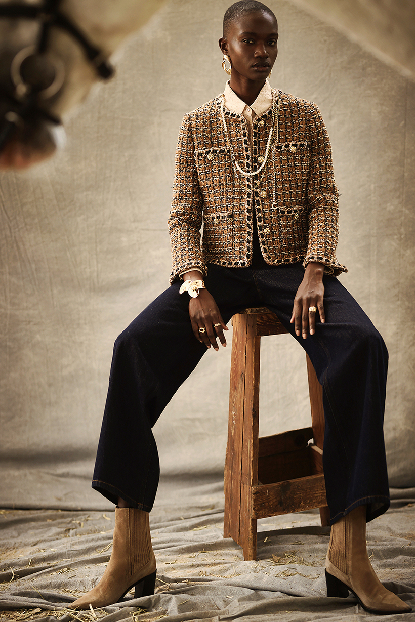 BE15328B1 靜謐藍界原色簡潔方袋高腰寬褲