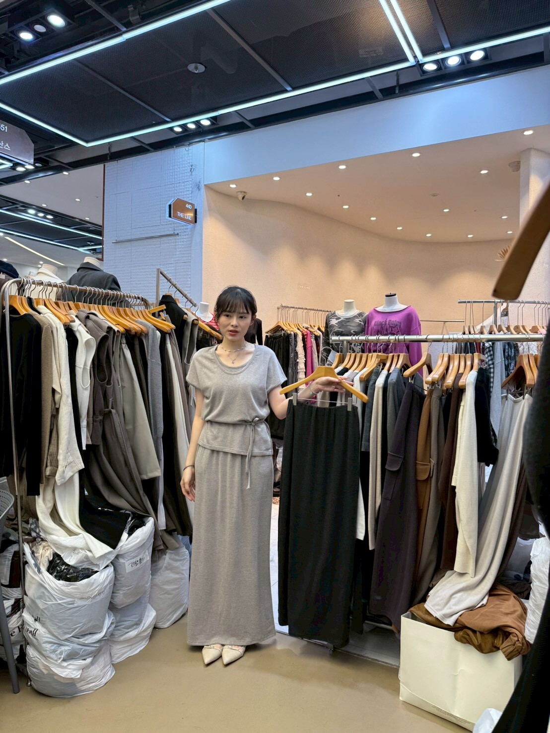 SA5134 棉質口袋直筒長裙