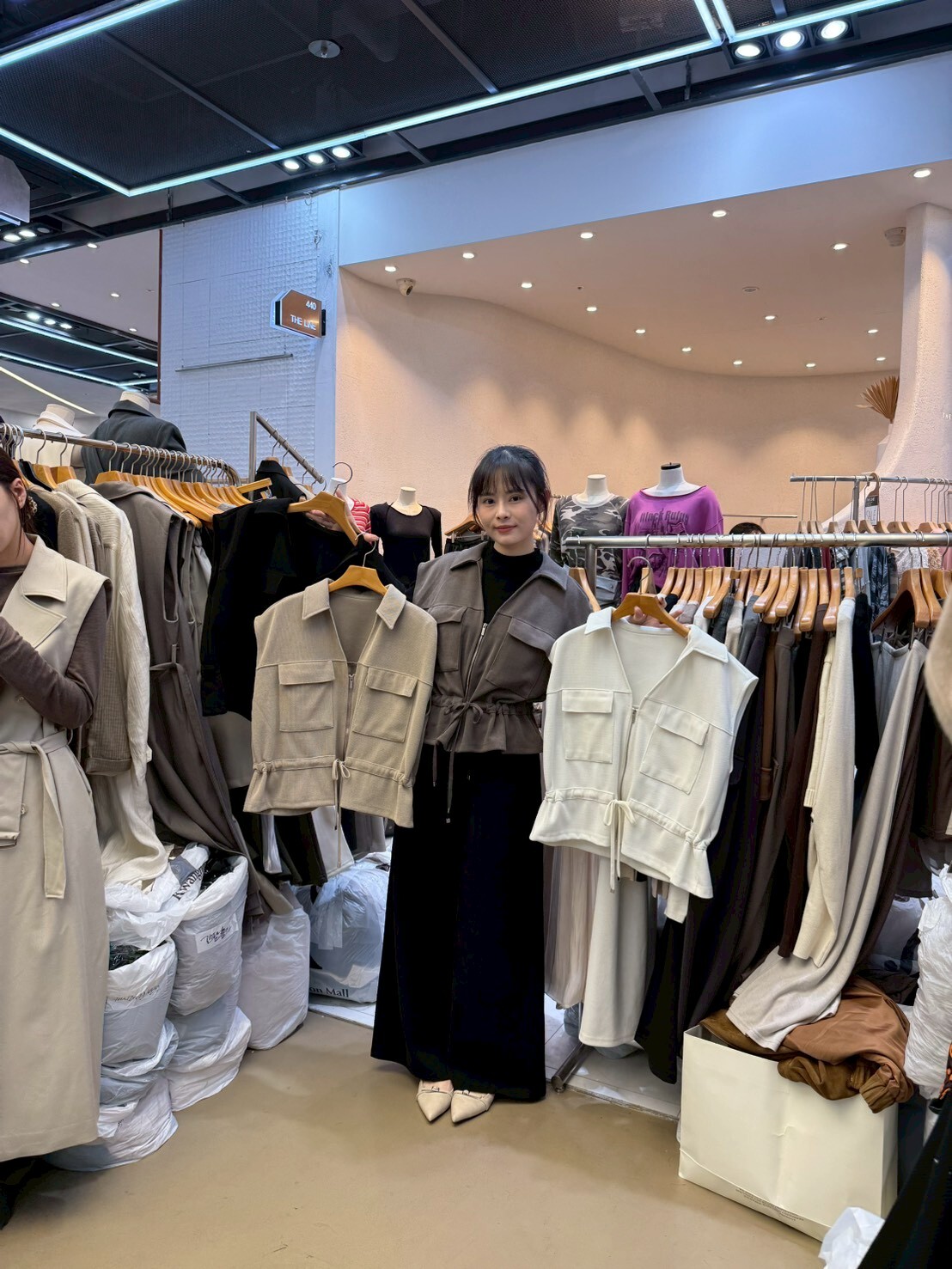 SA5141 抽繩反領拉鍊背心