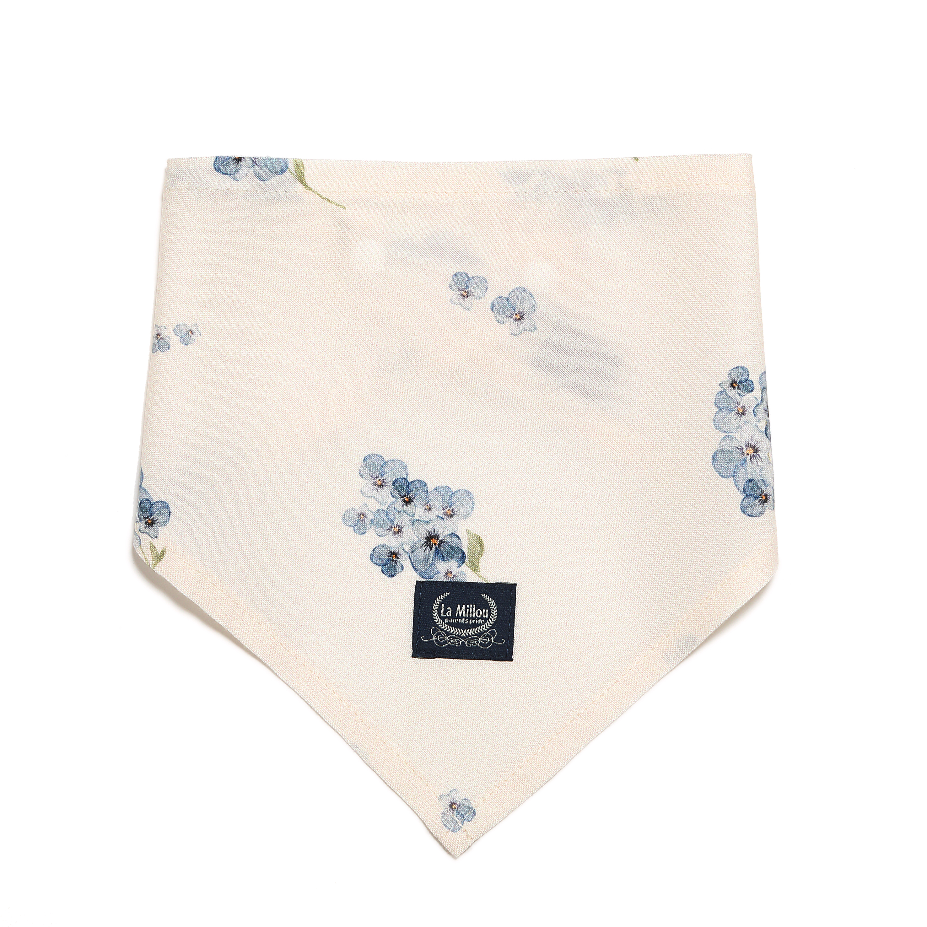 La Millou波蘭 竹纖涼感口水兜｜抗菌口水兜｜英倫藍鈴花