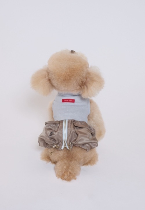 COZY-N 多口袋工裝連身裙_薄荷摩卡