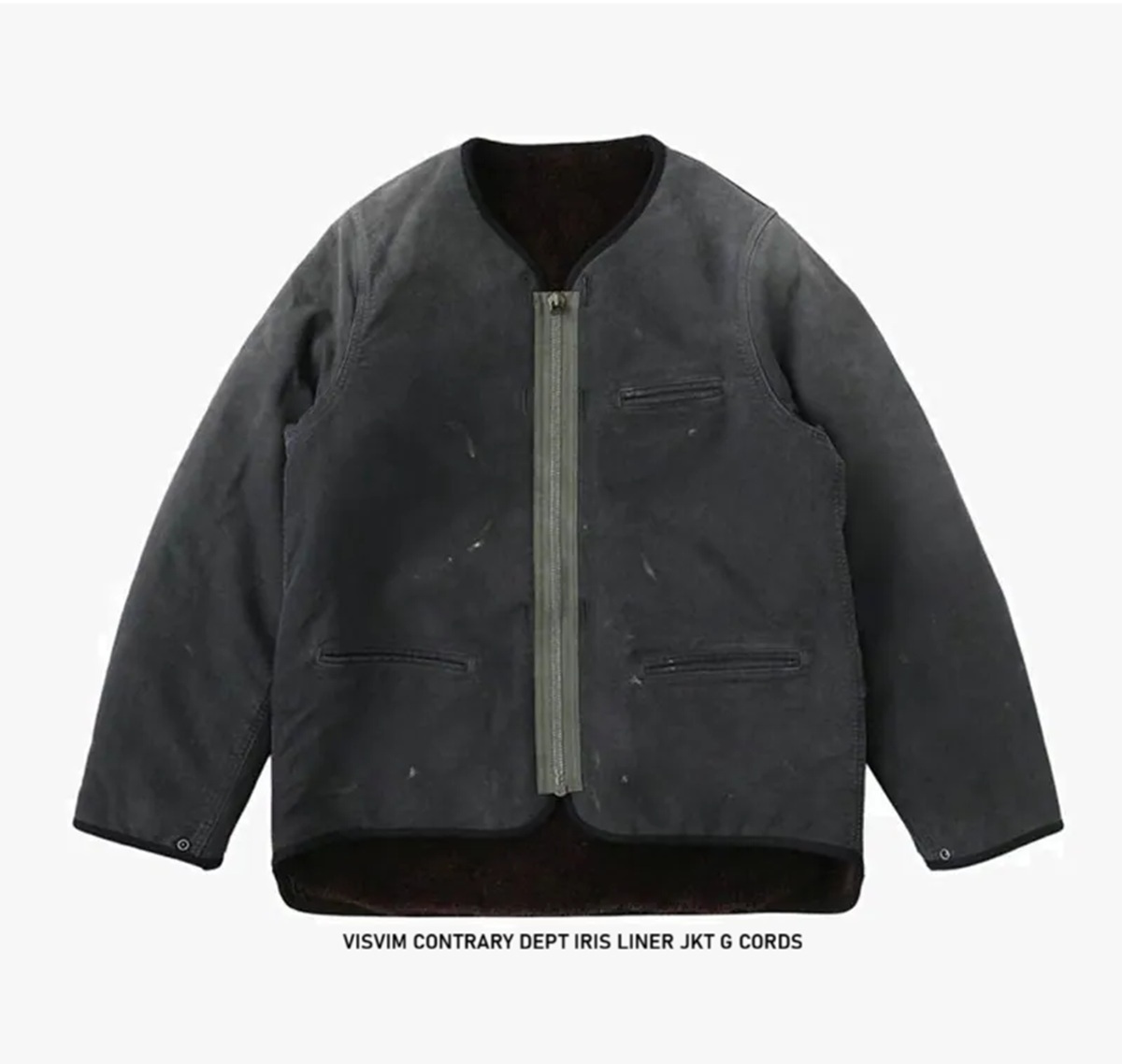 RE-STOCK: VISVIM CONTRARY DEPT IRIS LINER JKT G CORDS - NAVY SIZE 1 PRE ORDER ITEM (預訂中)