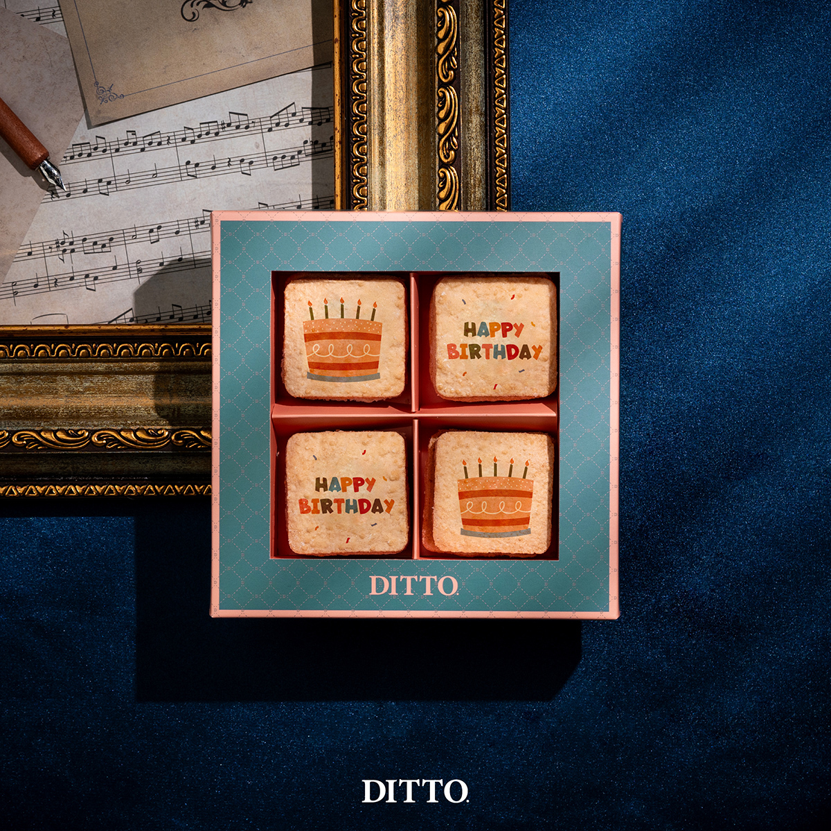 【節慶限定系列｜生日快樂餅乾】4入達克瓦茲