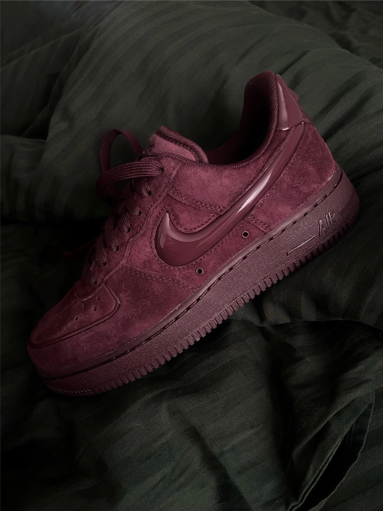 代購-Nike Air Force 1 '07 麂皮 復古 酒紅 HV4406-600