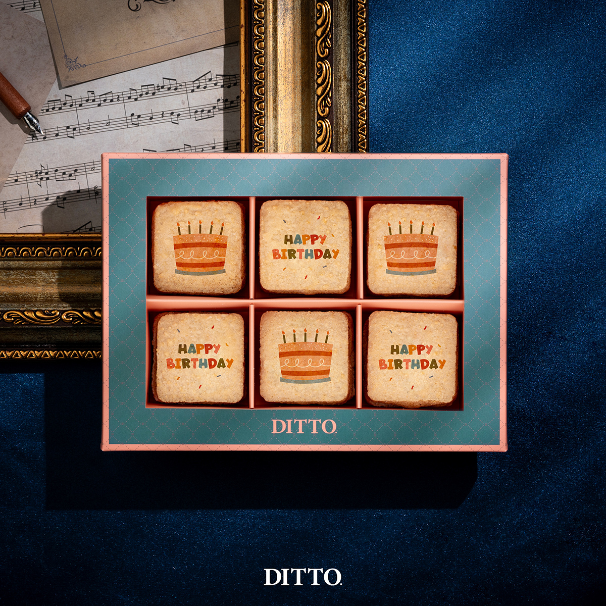 【節慶限定系列｜生日快樂餅乾】6入達克瓦茲