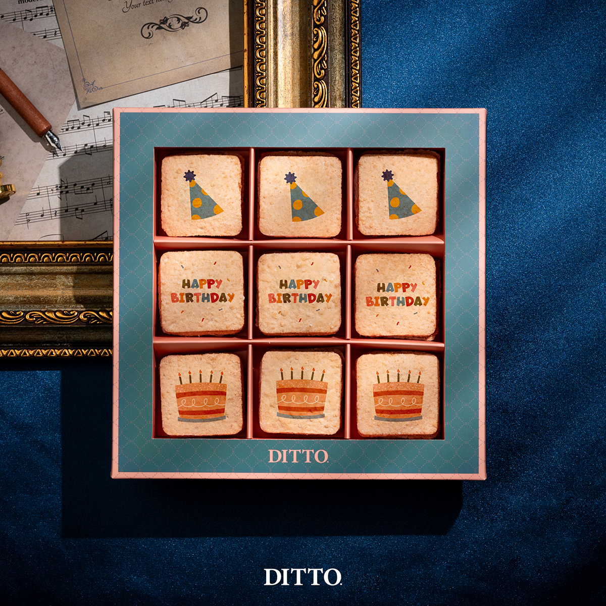 【節慶限定系列｜生日快樂餅乾】9入達克瓦茲