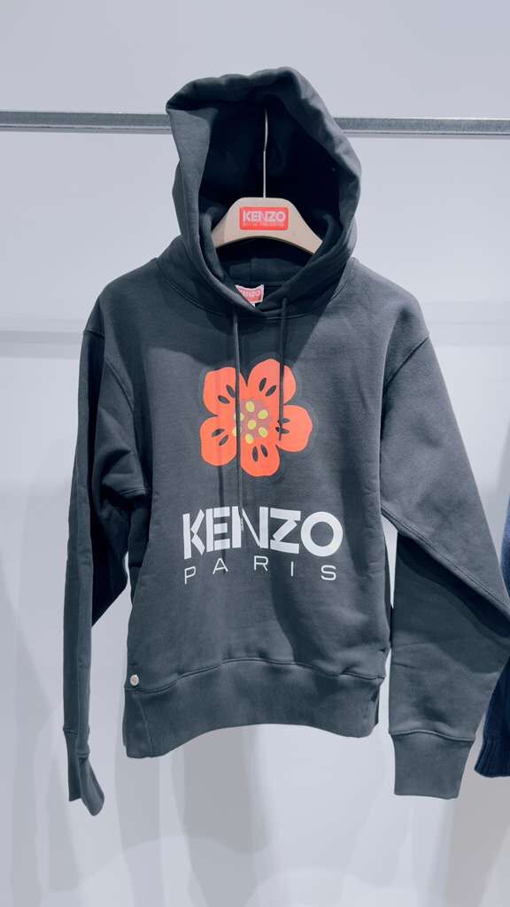 【現貨】KENZO LL1031408 大花花有帽衛衣 (黑色) (FD62SW0634ME)