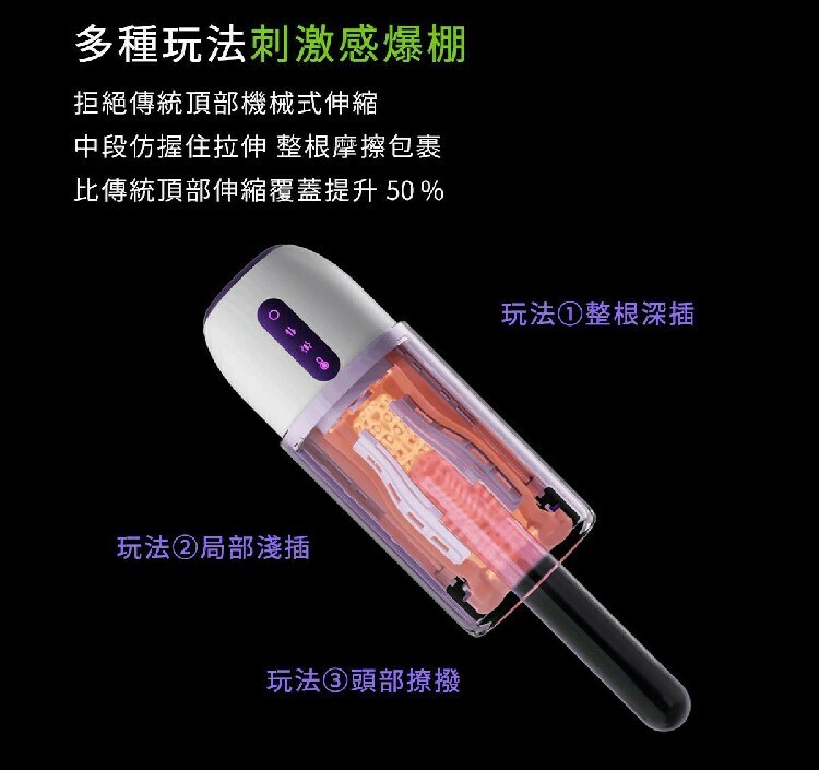 ak S2 Pro AI 伸縮電動飛機杯