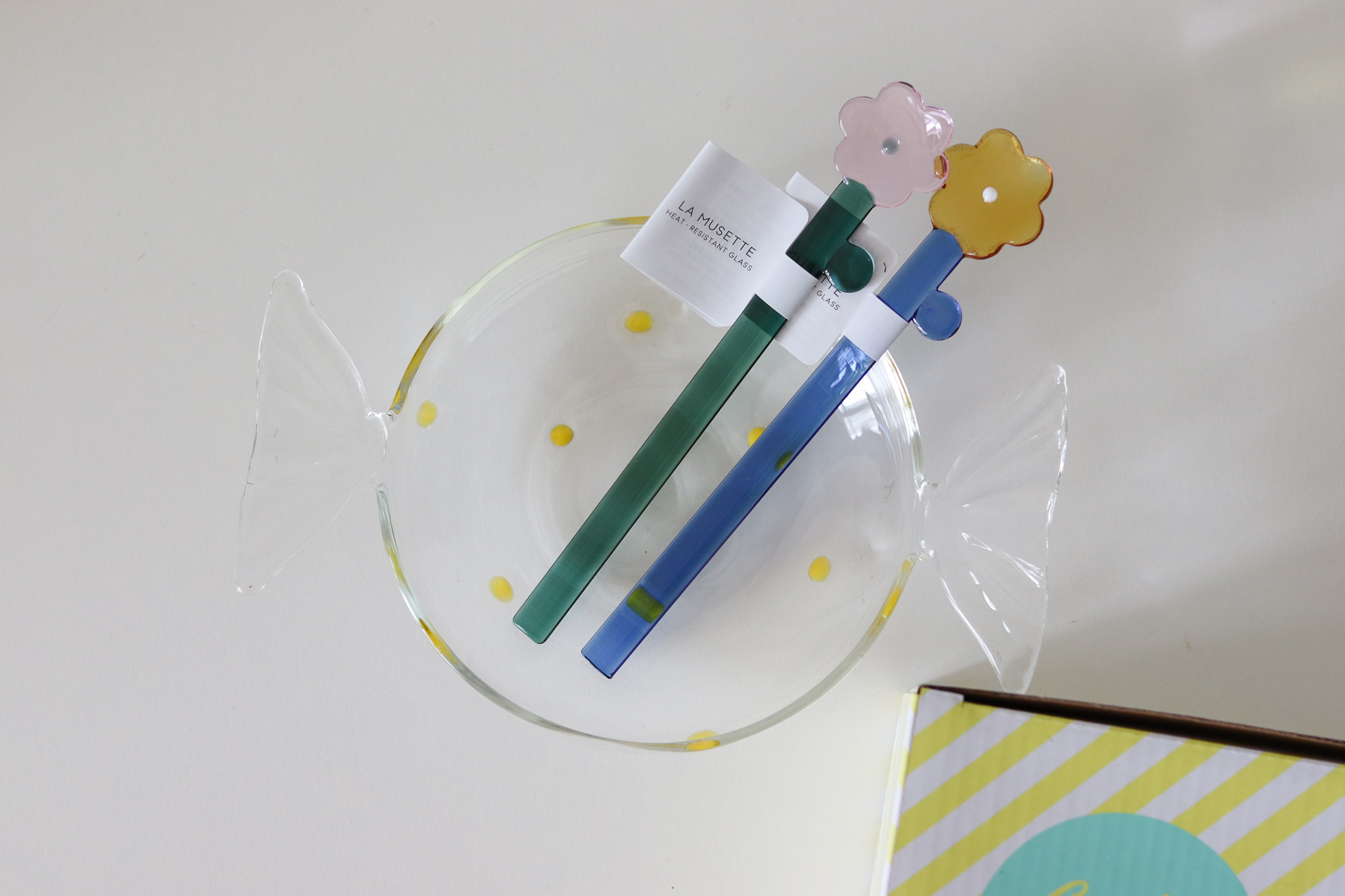 日本 CDF ètendue 糖果造型 玻璃盤