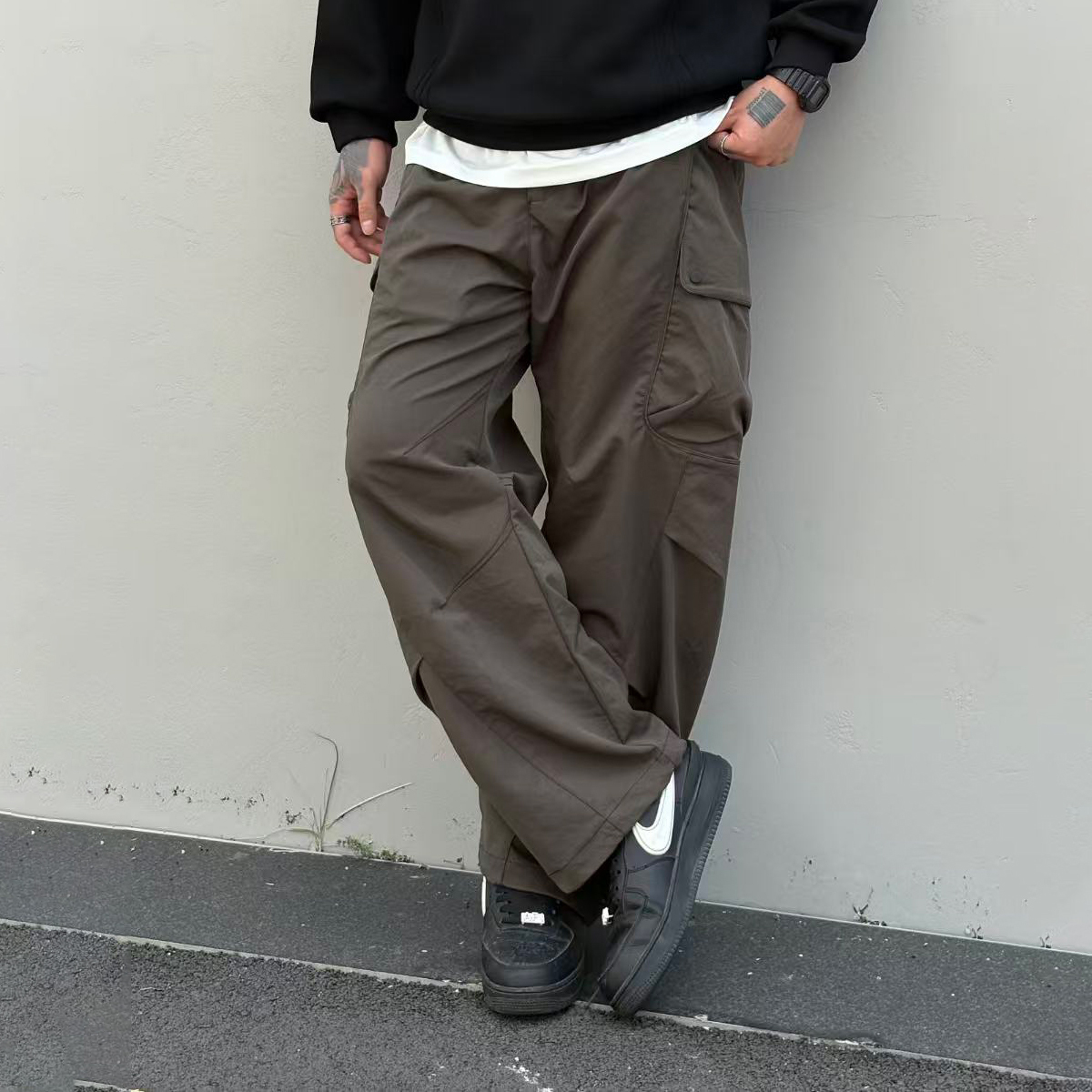 XCTRL 大口袋收納彎刀長褲-綠