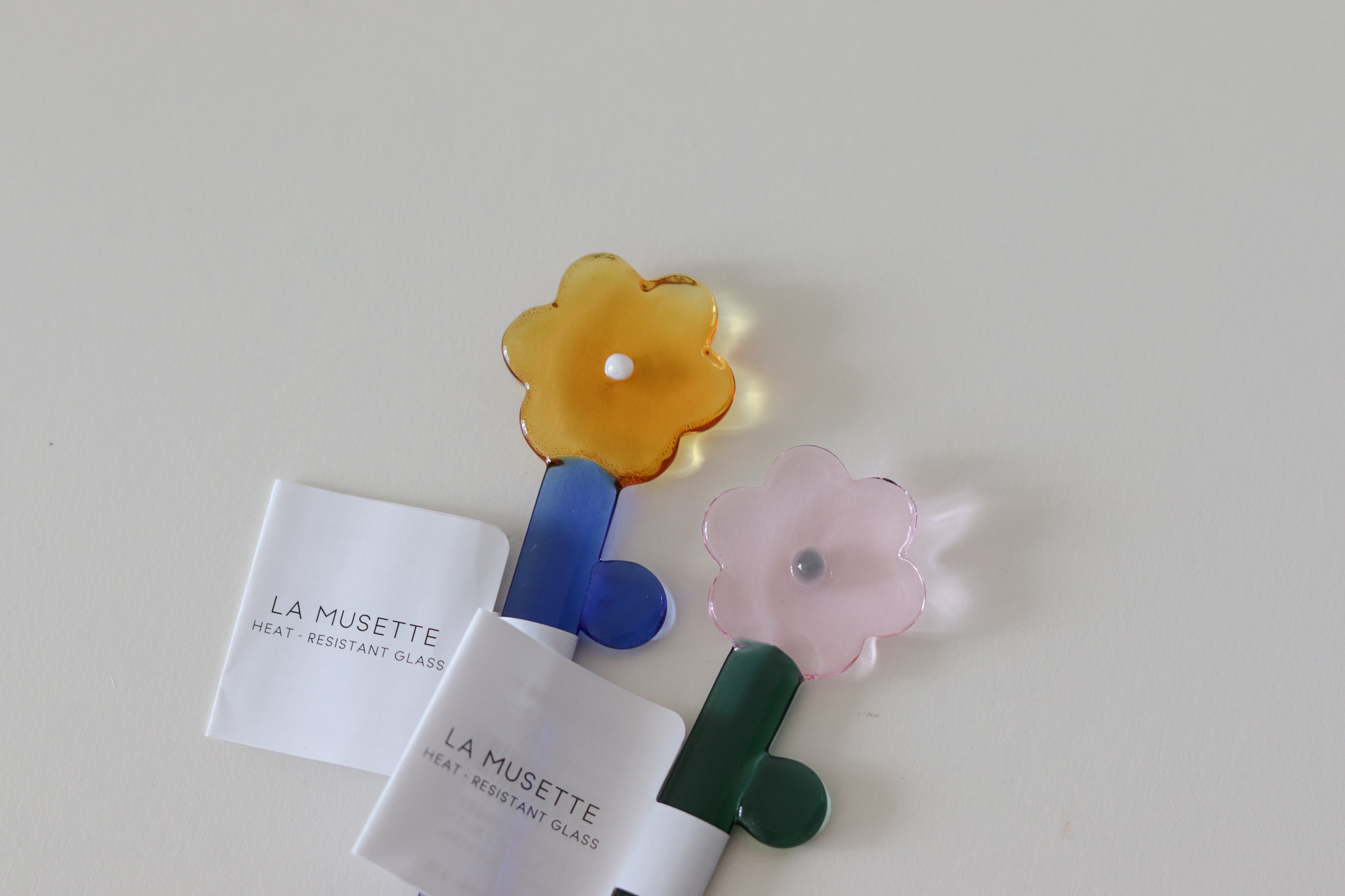 日本 CDF ètendue 花朵 玻璃攪拌棒