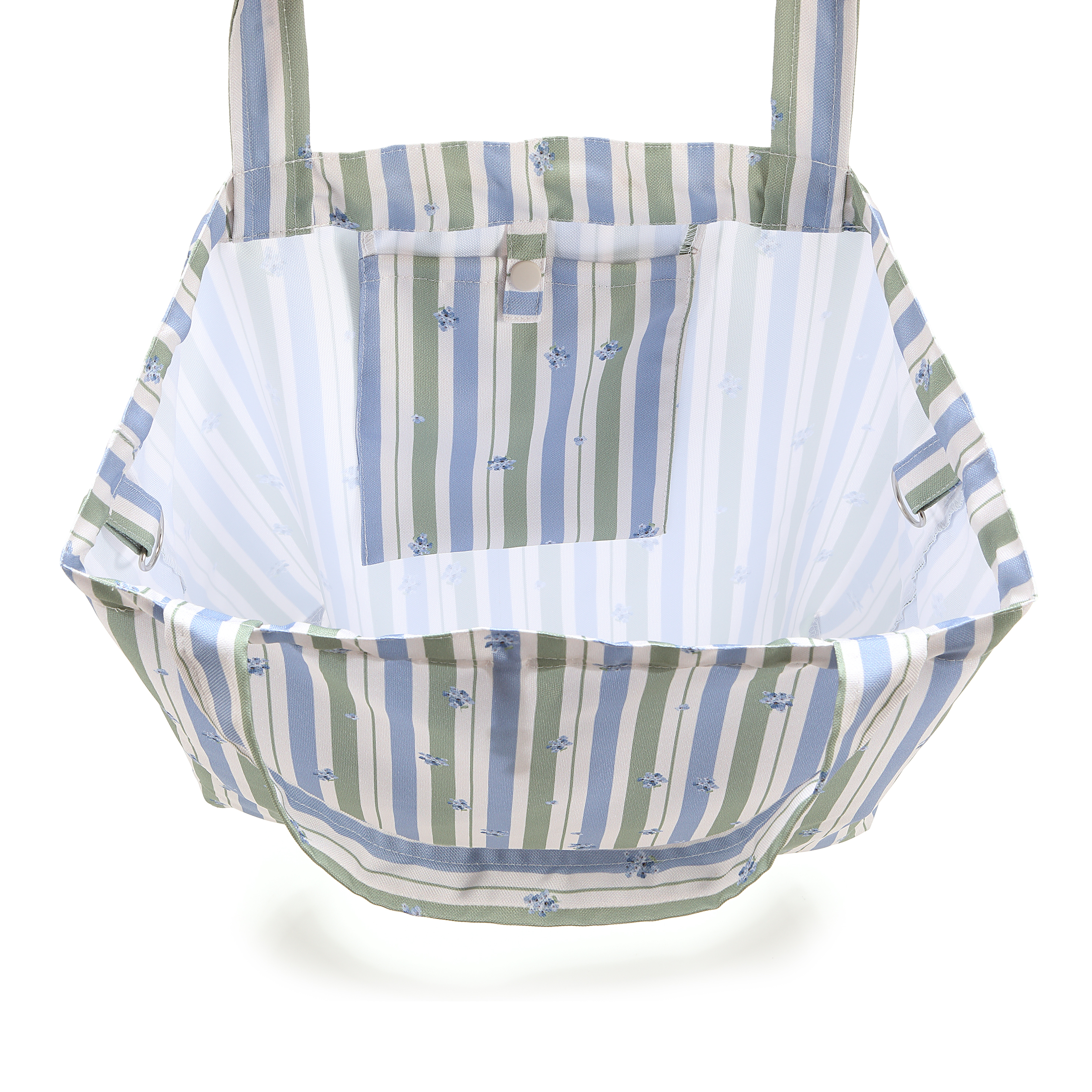 La Millou波蘭 FEERIA 多功能時尚媽媽束口購物袋｜英倫藍鈴花