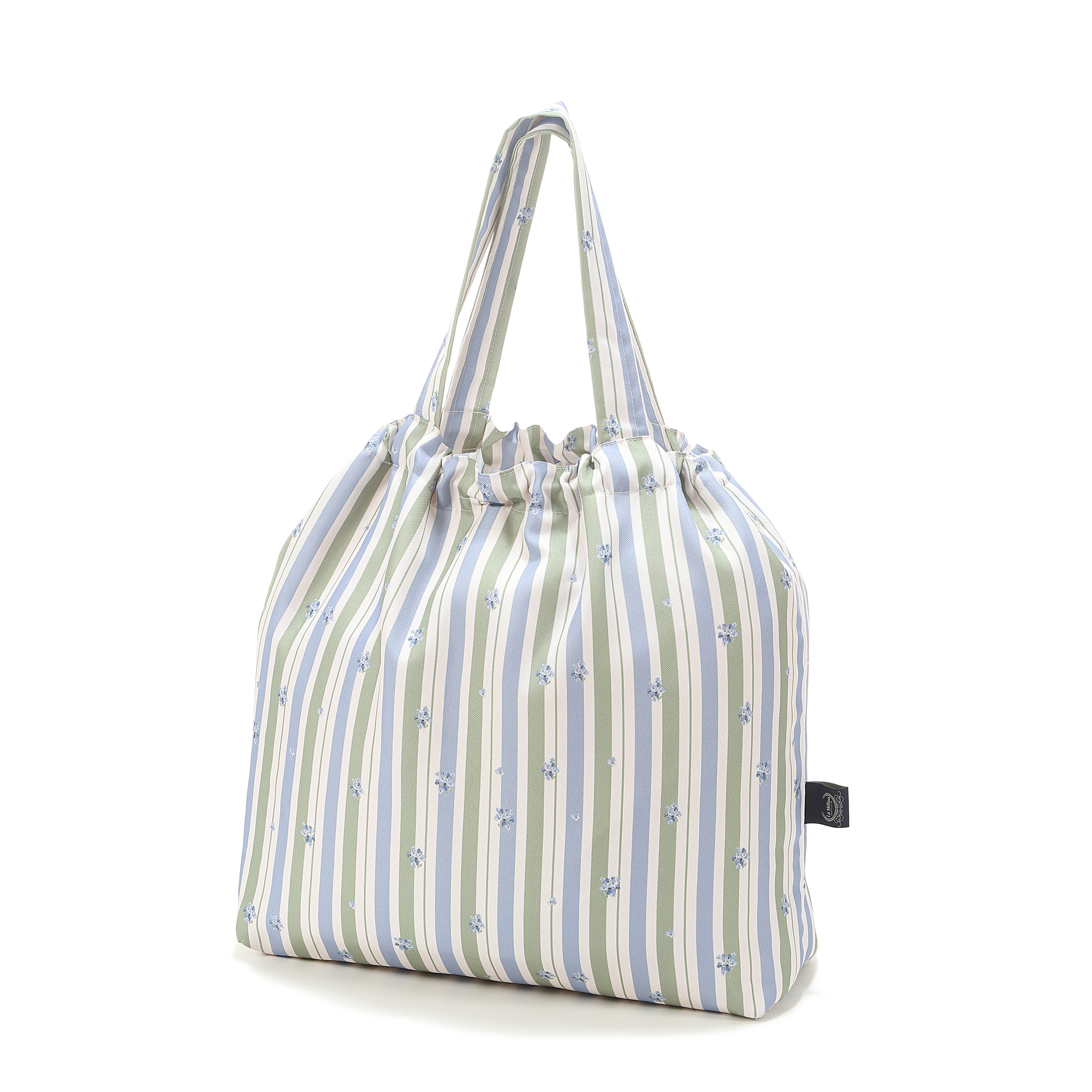 La Millou波蘭 FEERIA 多功能時尚媽媽束口購物袋｜英倫藍鈴花