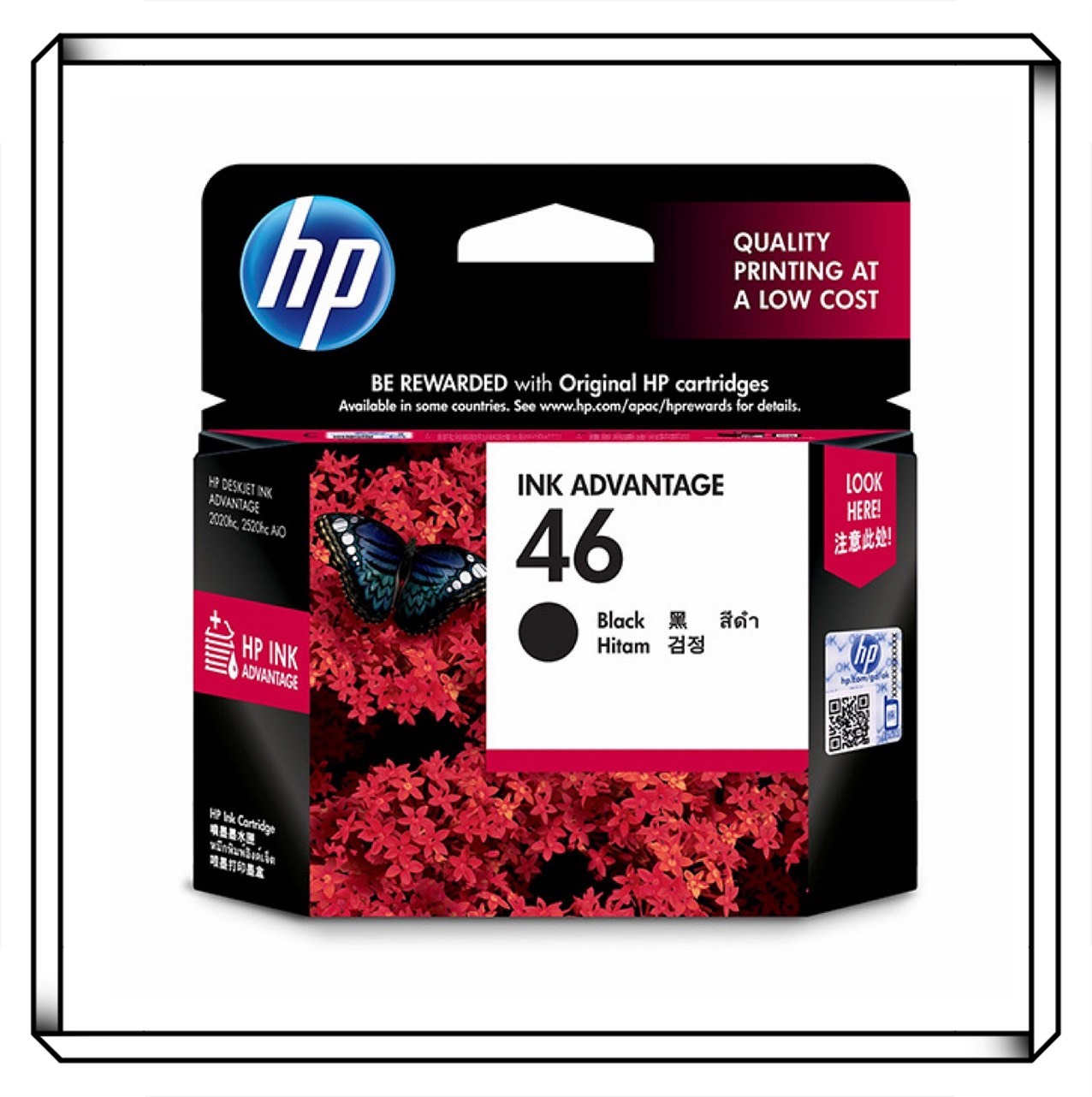 HP 惠普 46 Ink Advantage 黑色原廠墨水匣 CZ637AA