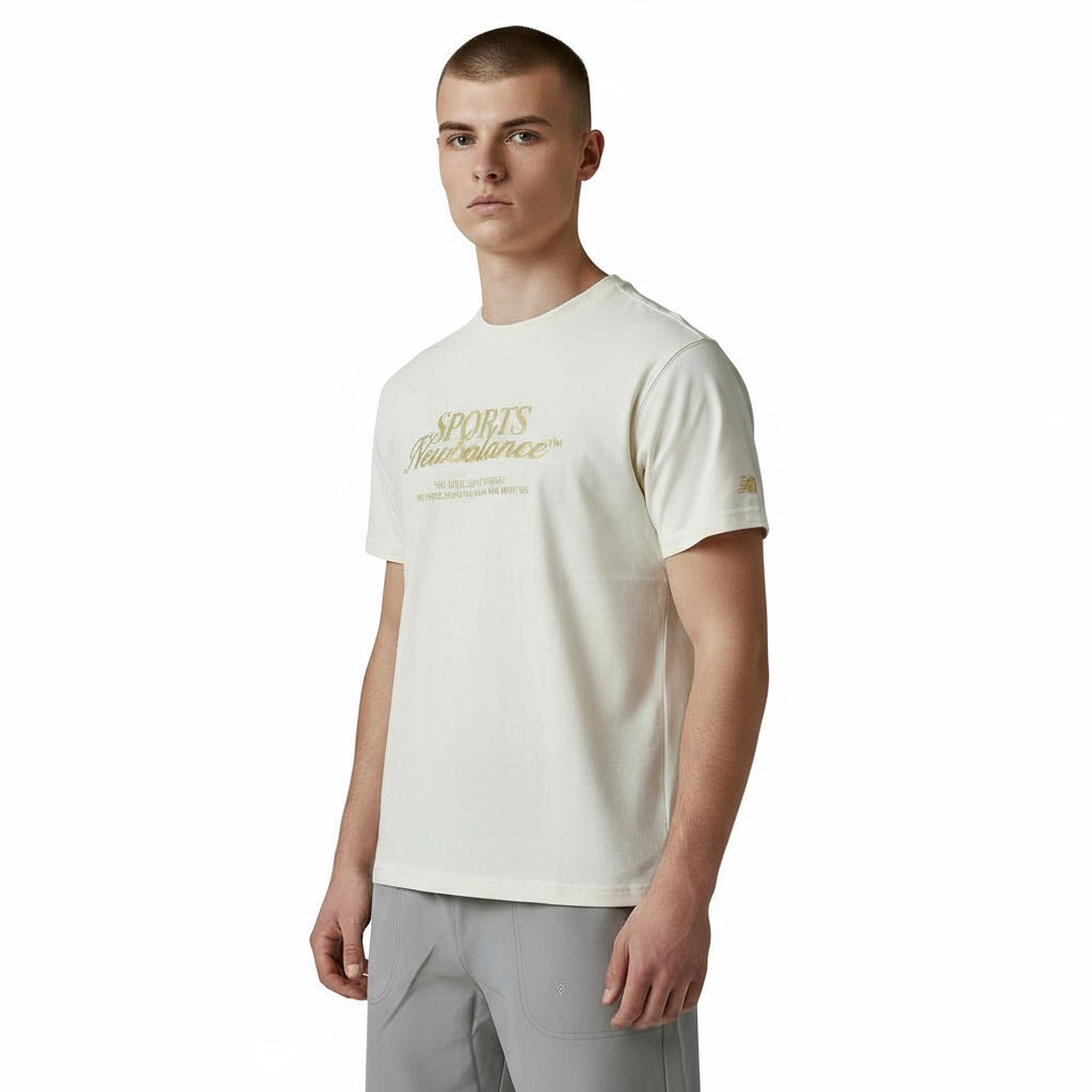 NEW BALANCE 短T NB SDS 上衣 米杏色 AMT53314CIC