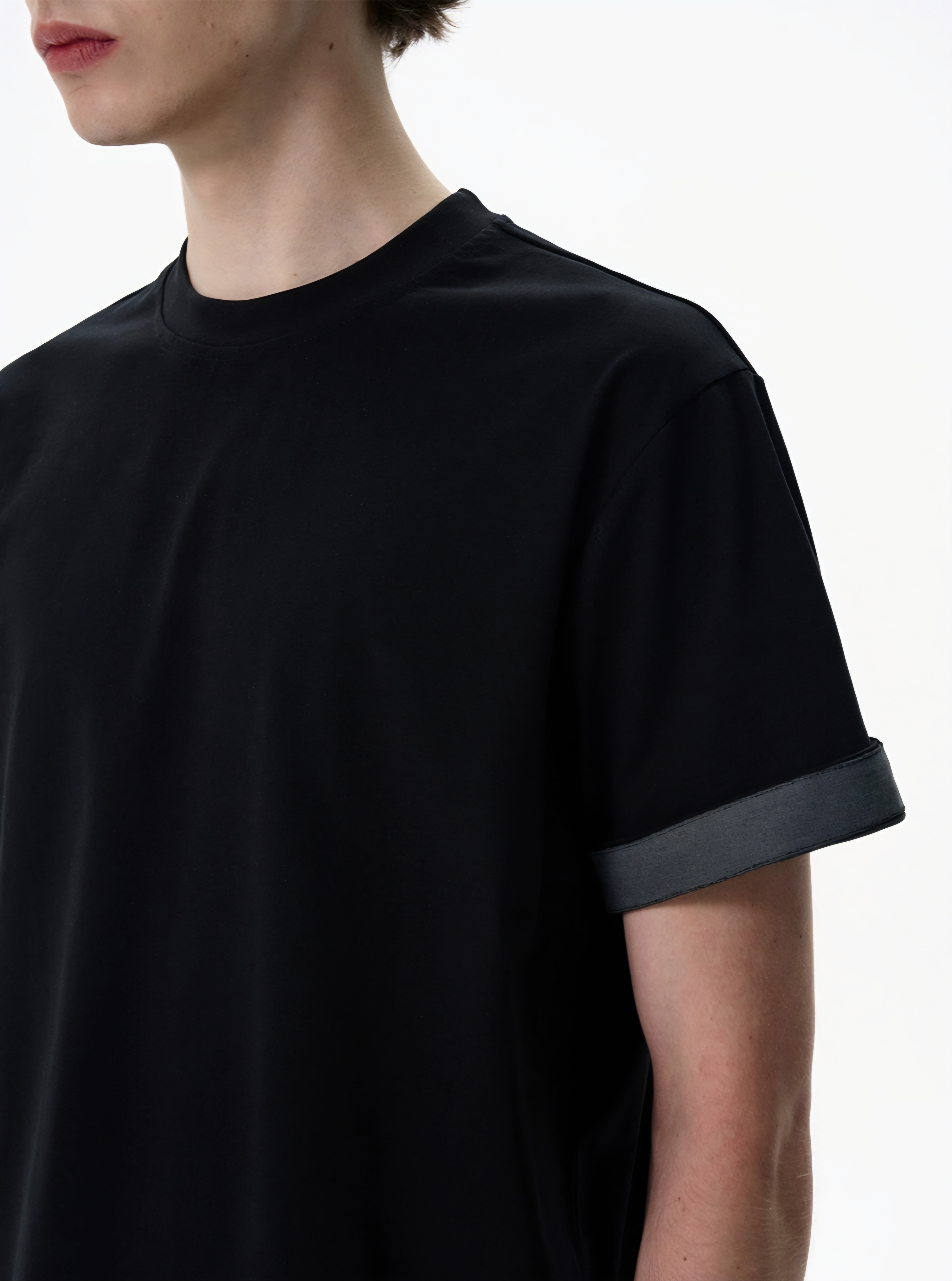 027. Rolled-Up Short Sleeve T-Shirt