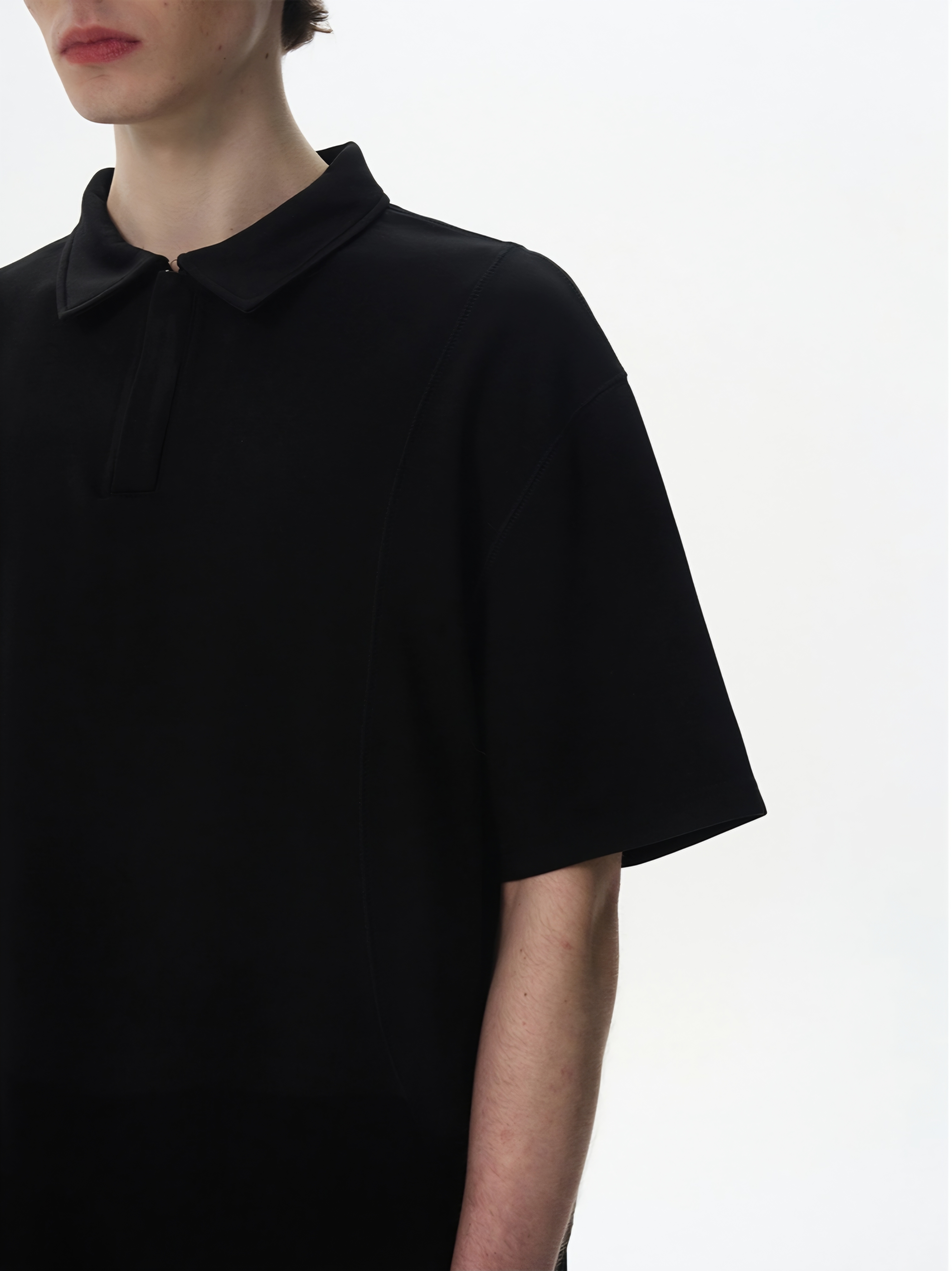 030. Collar Detail Ringer T-Shirt