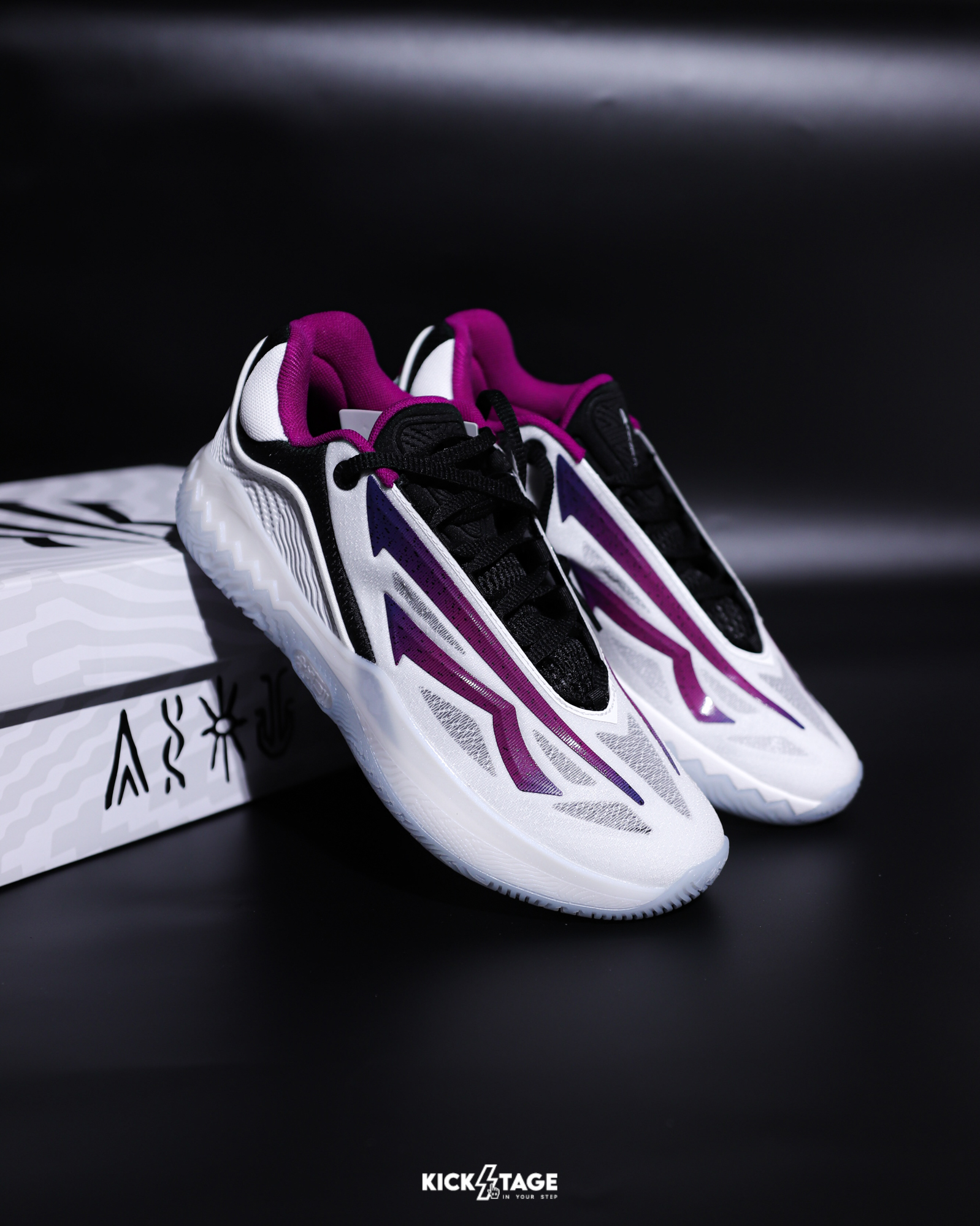 <連線代購商品>ANTA KAI SPEED 2 BUTTERFLY DANCE 蝶舞 白紫色 實戰鞋 籃球鞋【912541114S-5】歐文2