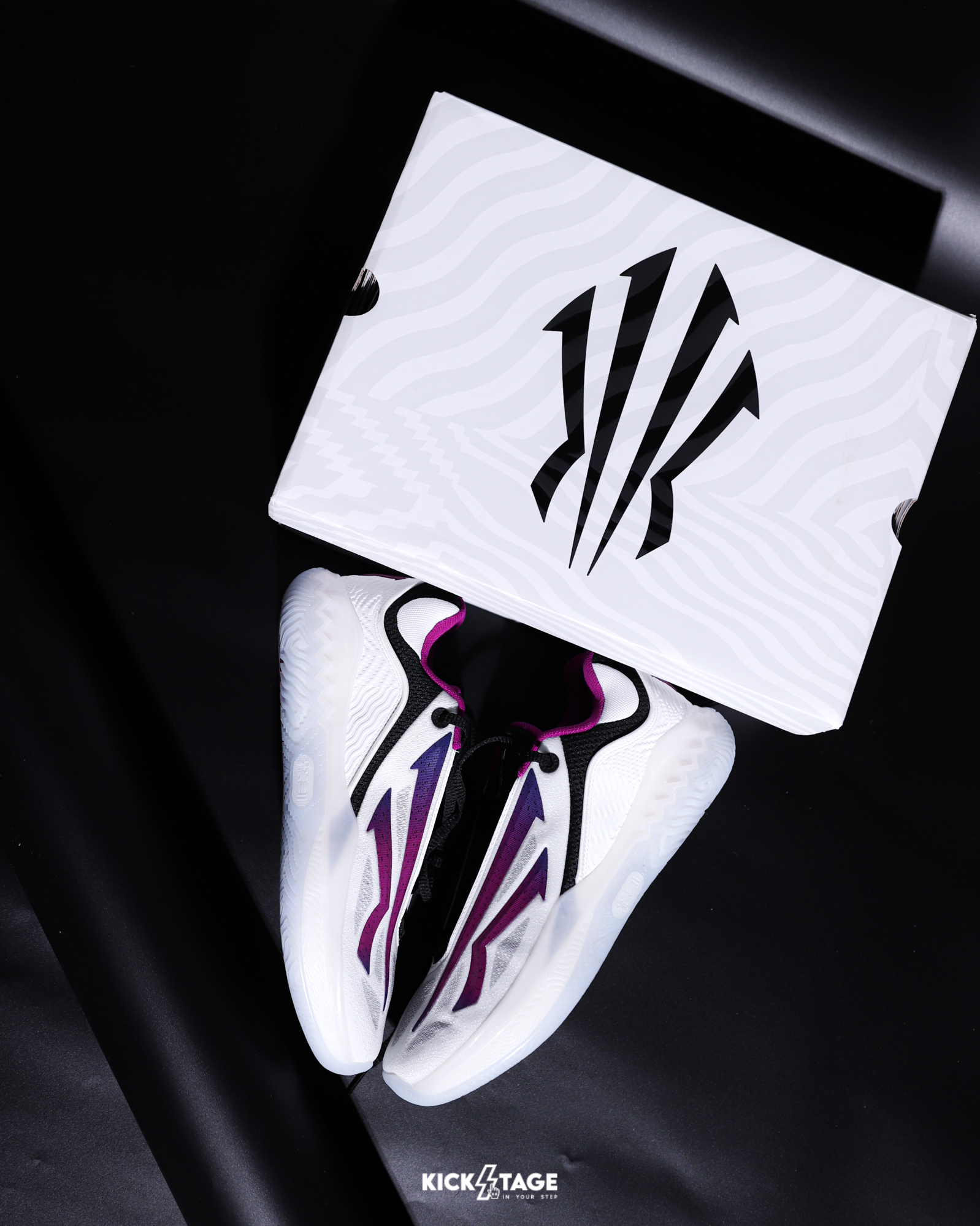 <連線代購商品>ANTA KAI SPEED 2 BUTTERFLY DANCE 蝶舞 白紫色 實戰鞋 籃球鞋【912541114S-5】歐文2