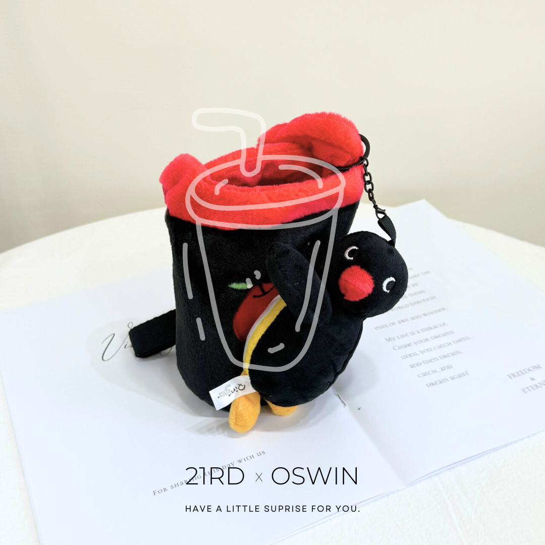 PINGU 企鵝家族 毛絨飲料袋杯