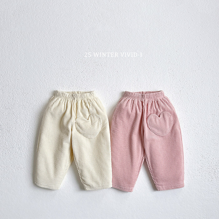 Vivid-I Heart Corduroy Pants