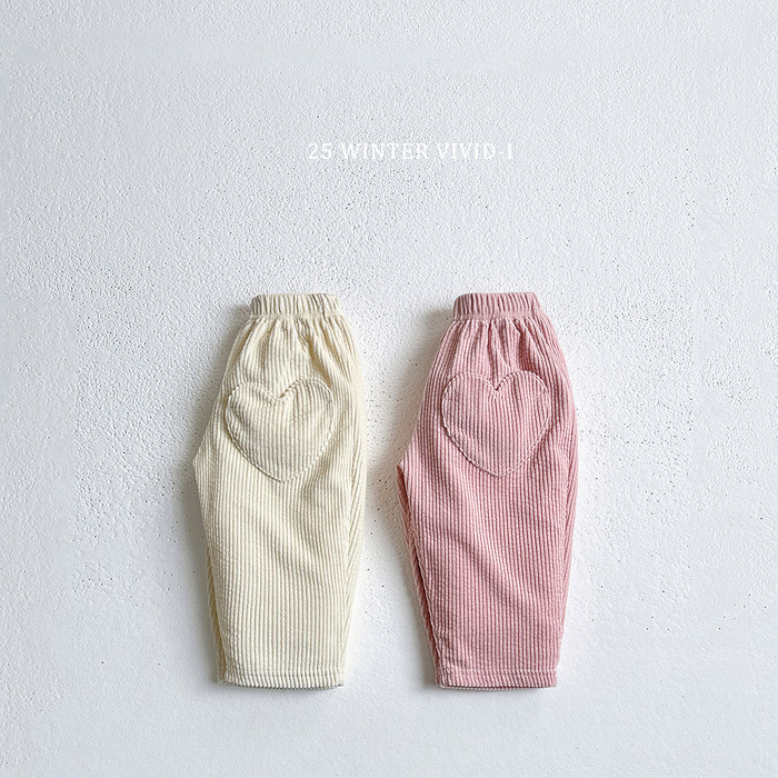 Vivid-I Heart Corduroy Pants