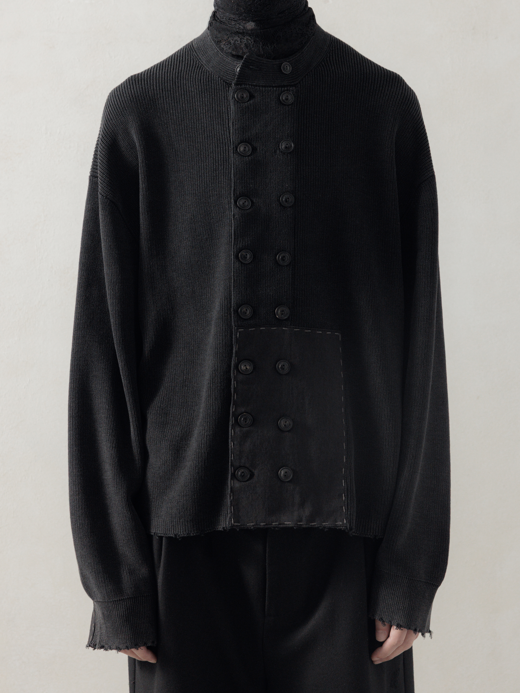 Professor.E｜25FW｜Double Breasted Aged Knit