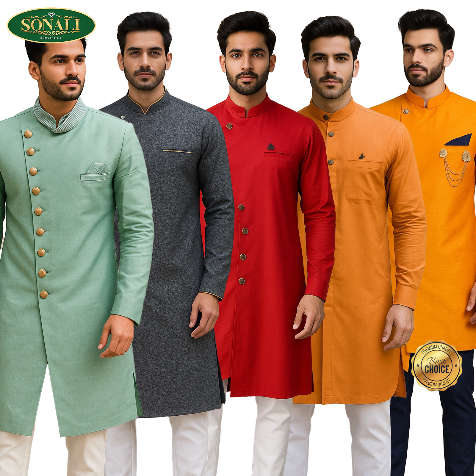 Sonali Premier Men's Kurta Collections - Top Only Exclusive New Collections (Style & Color refer Images)