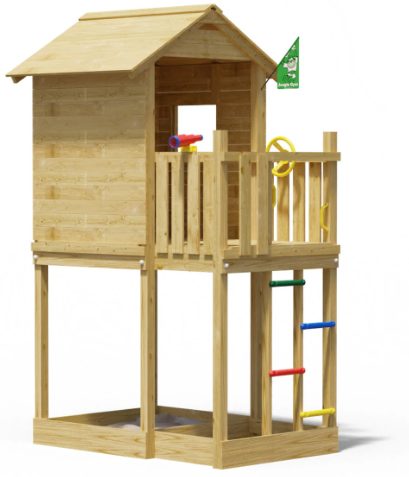 Jungle Treehouse | Wooden climbing frame with ladder