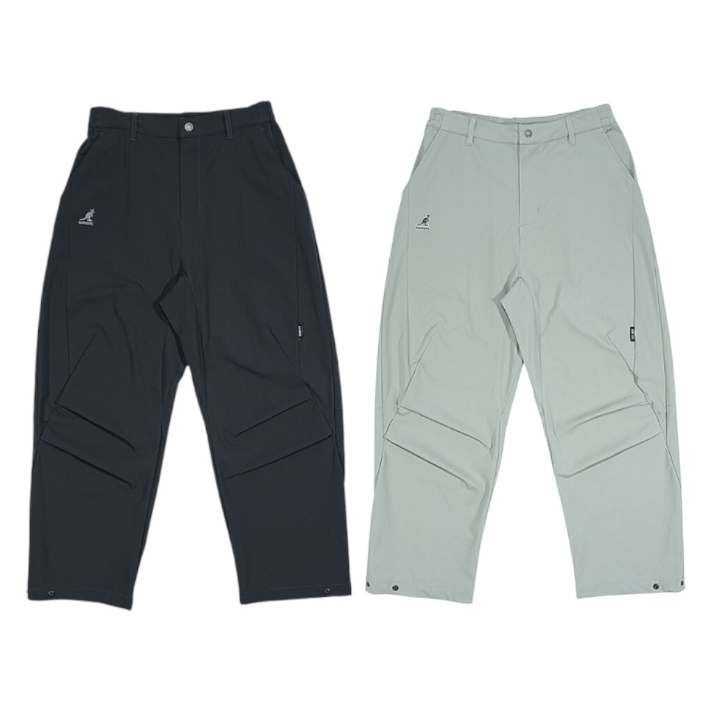 KANGOL 長褲 黑 灰 小LOGO 寬版 休閒 6555154011 6555154020