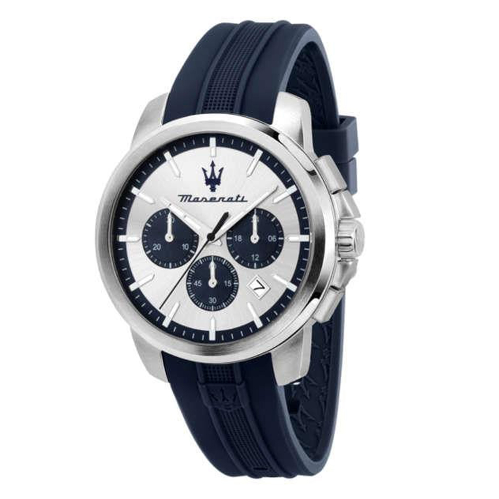 【Maserati 瑪莎拉蒂】輝煌成就系列 R8871621042 帶日期 真三眼 矽膠 男款 手錶