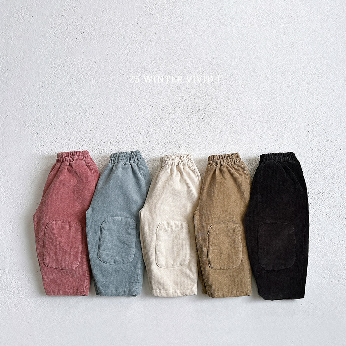 Vivid-I Corduroy Patch Pants
