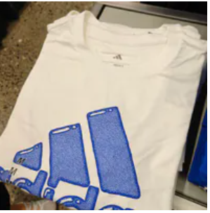 [S] ADIDAS WHITE M BUBBLE BOS TEE, JZ0789-250 (SAD274)