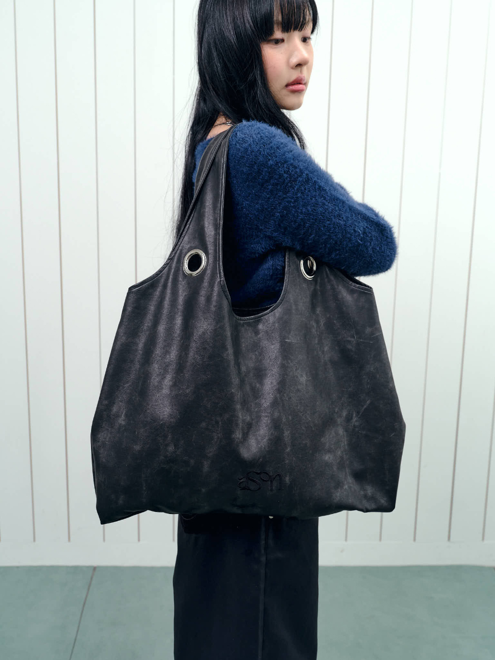 ASON LUX CRACK BIG BAG 復古皮革托特包 復古 托特包 大容量