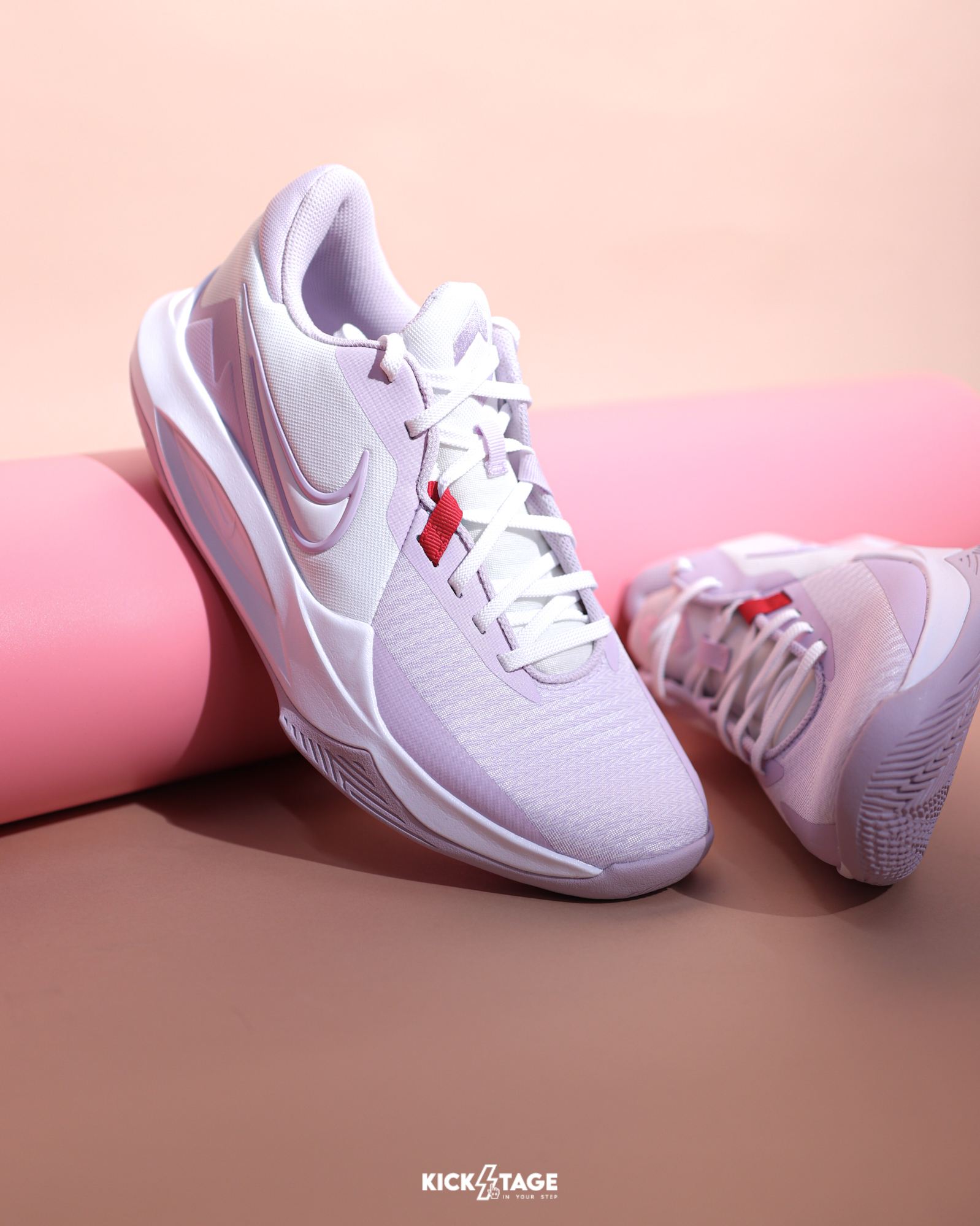 <海外連線代購>男鞋 NIKE PRECISION 6 'White Doll' 白粉 粉紫色 緩震舒適 籃球鞋【DD9535-100】