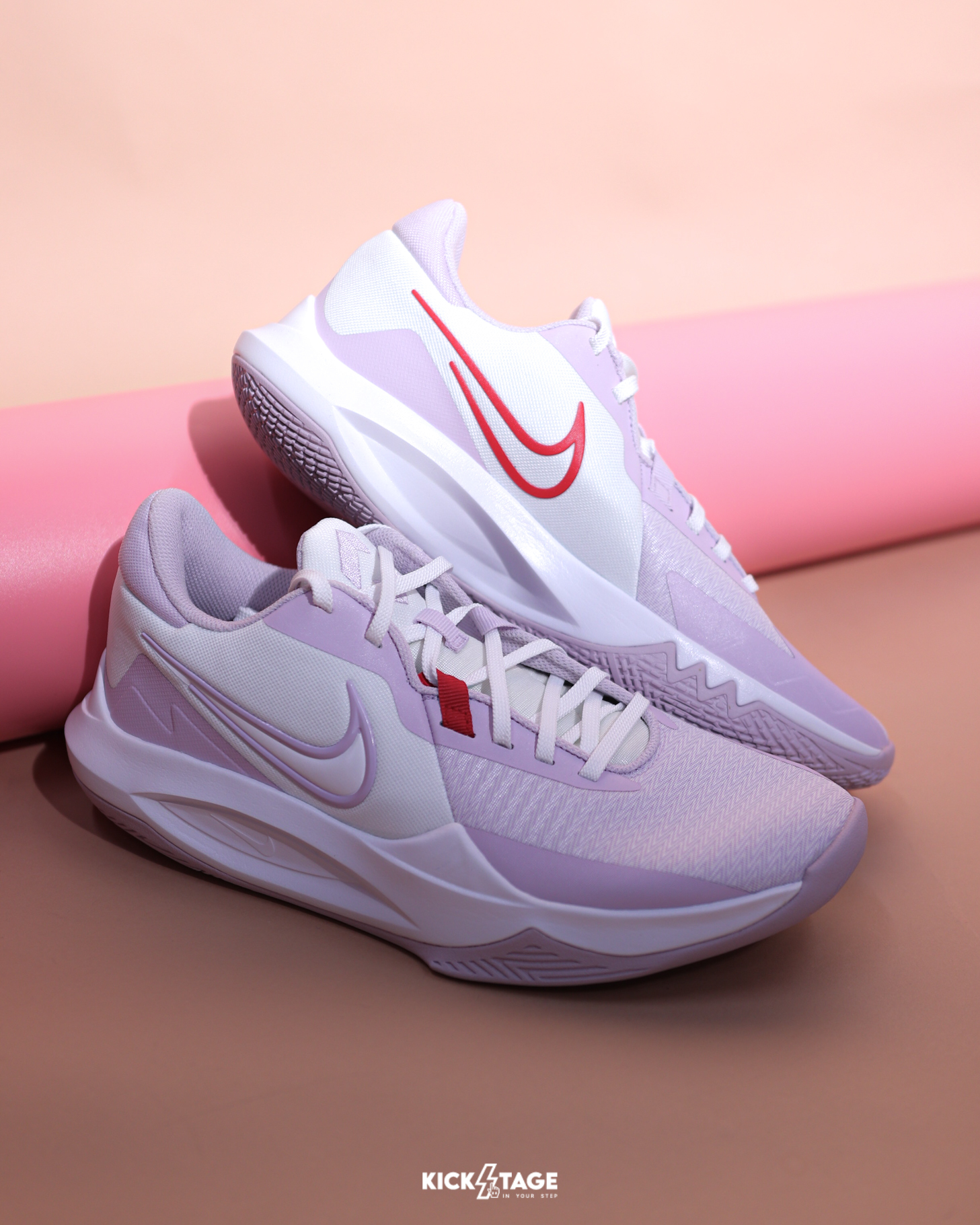 <海外連線代購>男鞋 NIKE PRECISION 6 'White Doll' 白粉 粉紫色 緩震舒適 籃球鞋【DD9535-100】