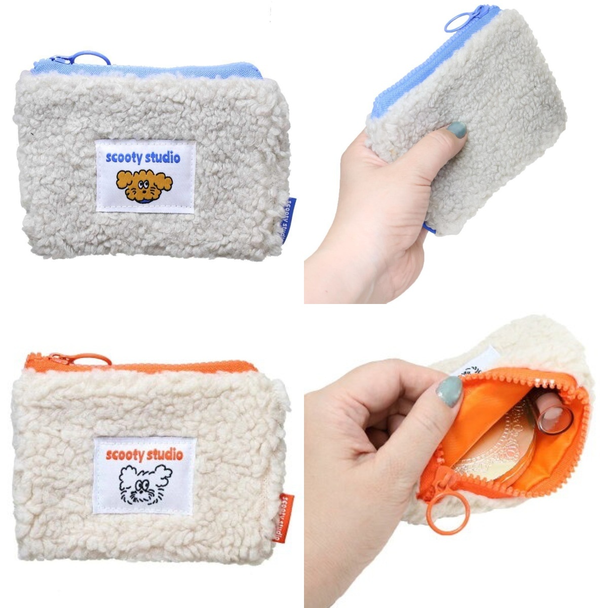 預購┃scooty studio 小狗 毛絨絨 收納包 小物包 零錢包
