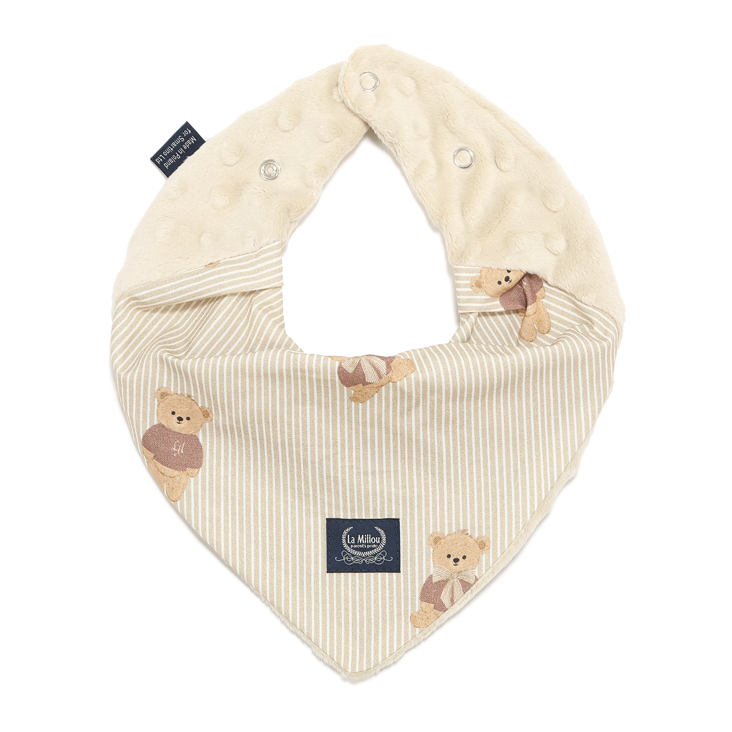 La Millou波蘭 豆豆圍兜領巾｜學院熊寶寶｜伊莉沙白