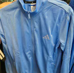 [S] ADIDAS BLUE FUSION TRICOT 3-STRIPES TRACK JACKET, JX0480-BLUE FUSION (SAD280)