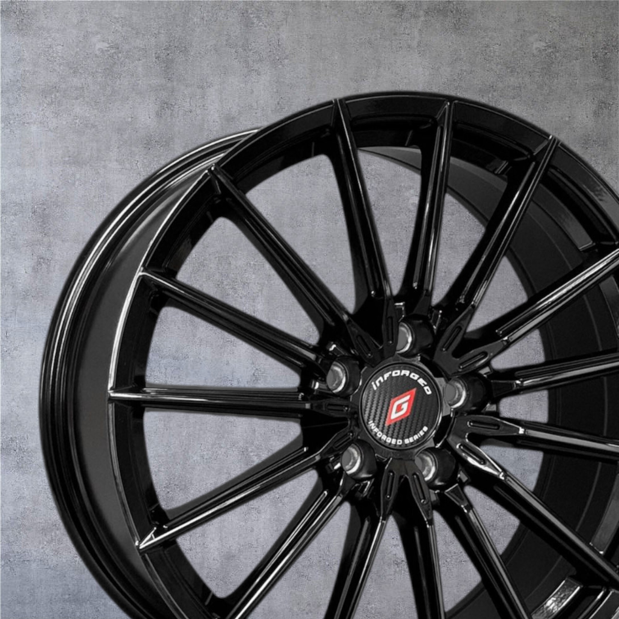 【PDW 北德文】18吋鋁圈 鑄造輕量化18吋 鋼琴黑多輻放射設計 輕量化鋁圈 四入組