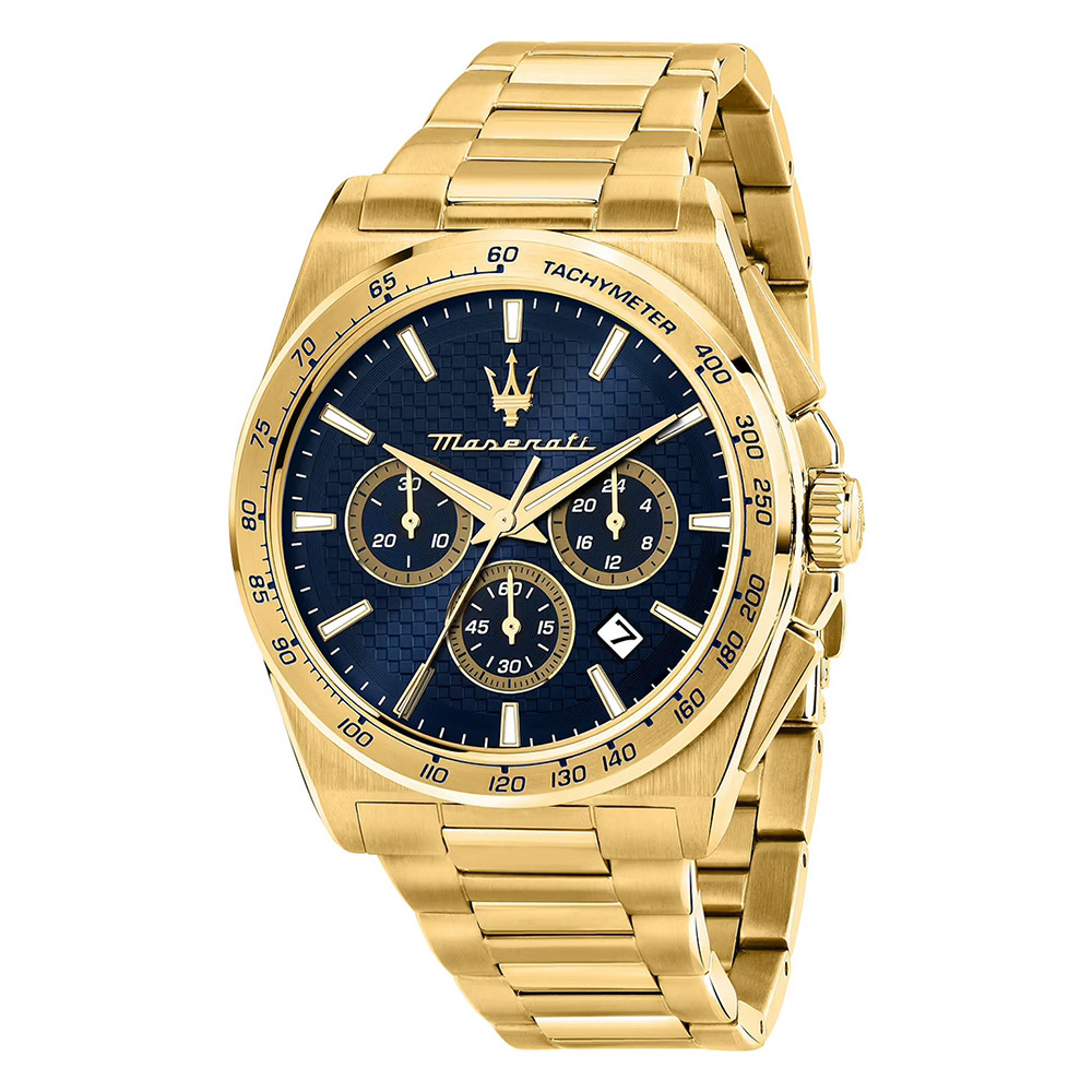 【Maserati 瑪莎拉蒂】速度系列 R8873652002 帶日期 真三眼 不鏽鋼 男款 手錶
