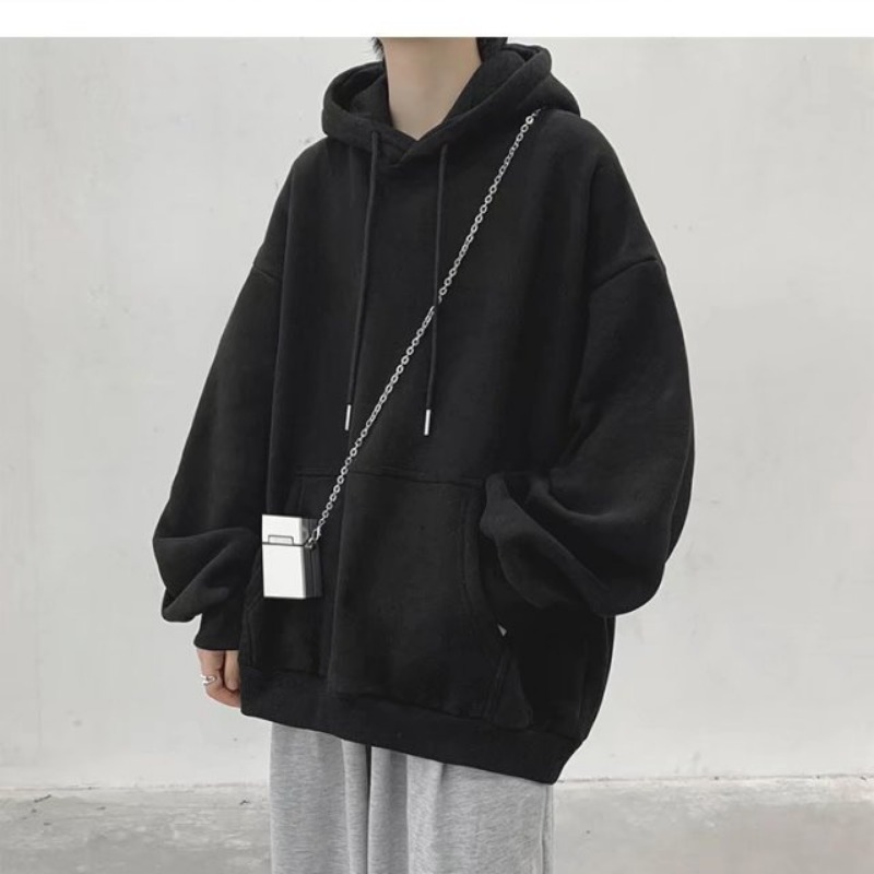 美式多色純棉連帽長袖大學T