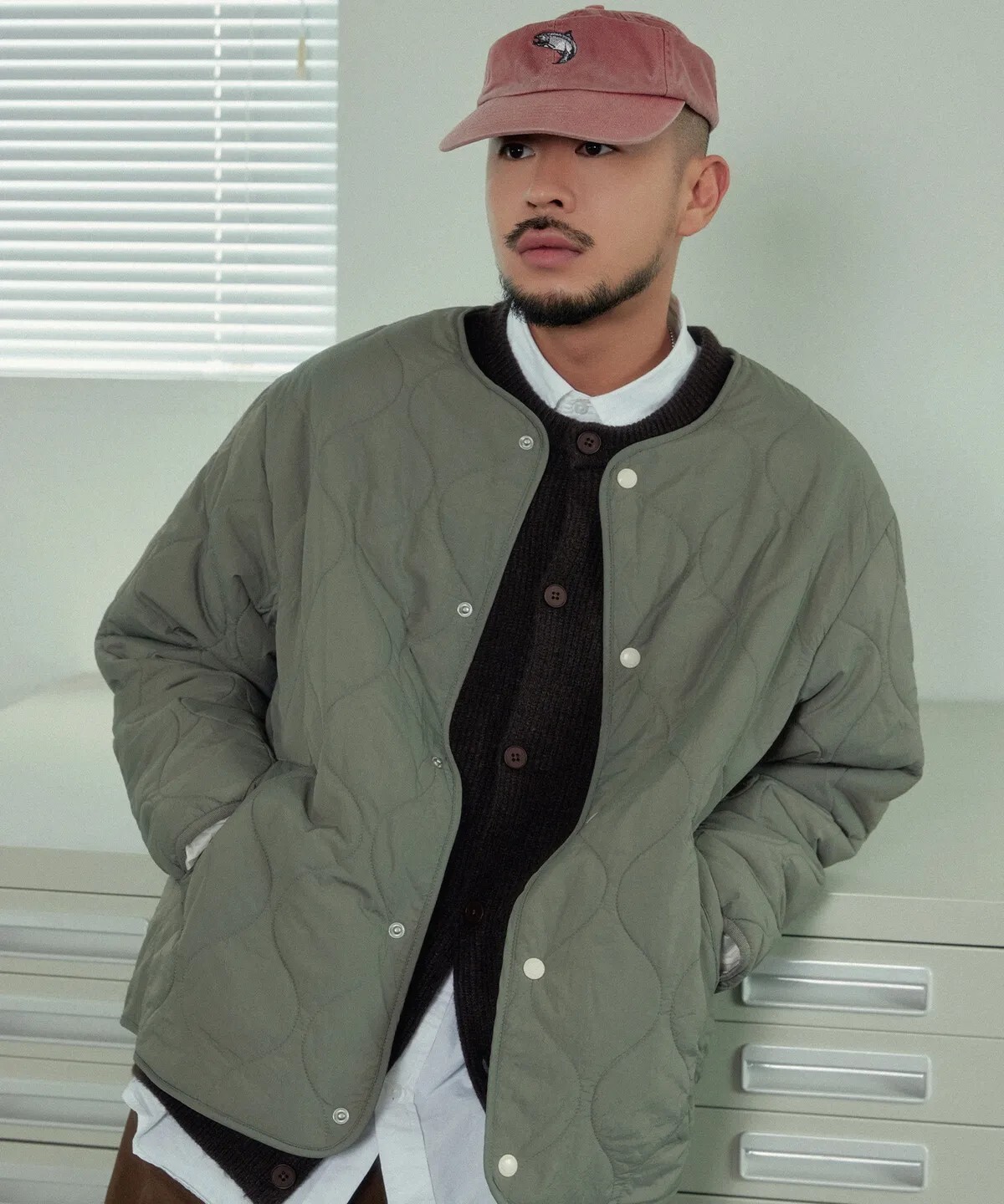 【OWN】SPAO 絎縫外套 基本款 日系 刷毛 保暖 秋冬新品 不分男女 綠色 黑色 米色 可可