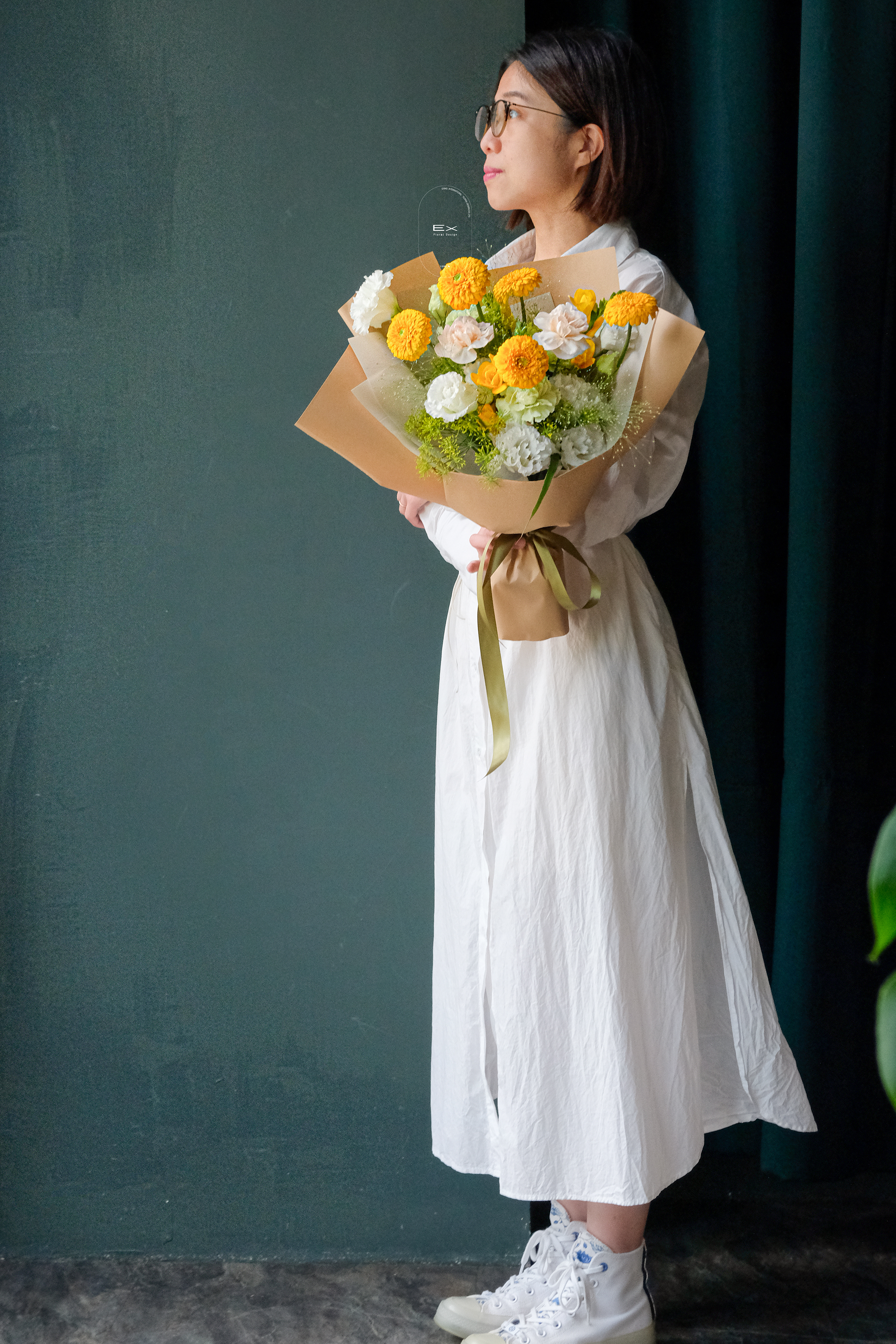 琉森之露 Lucerne Dew｜手綁花束 & 玻璃花瓶