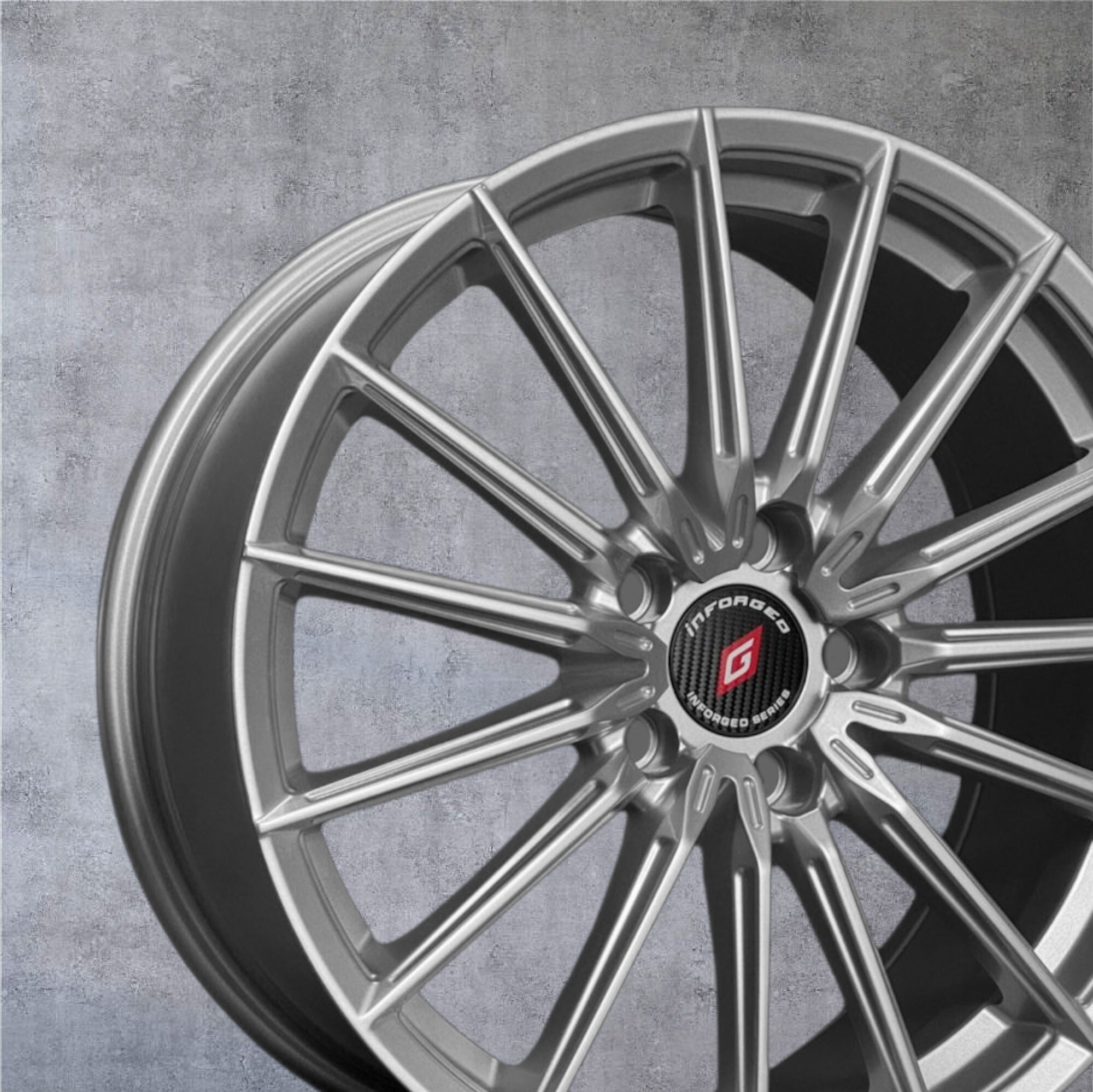 【PDW 北德文】18吋鋁圈 鑄造輕量化18吋 銀色 多輻放射設計 輕量化鋁圈 四入組