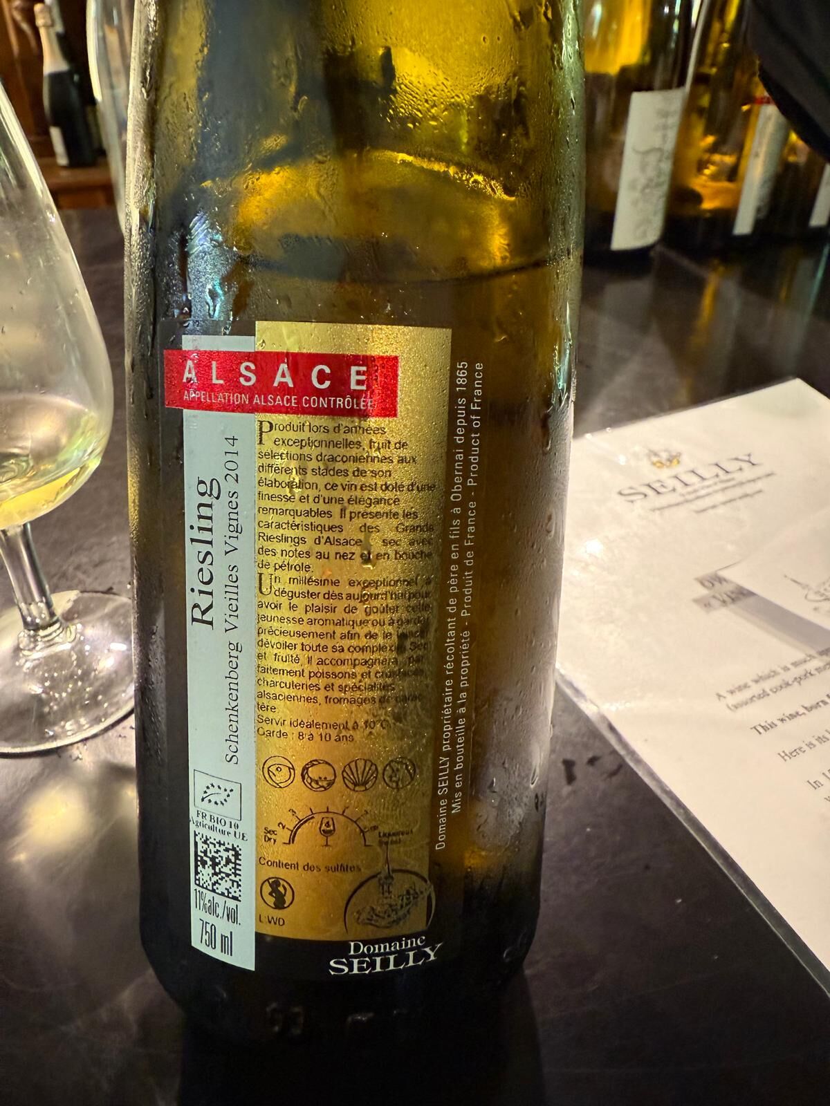 Schenkenberg Riesling  Vieilles Vignes - 2014