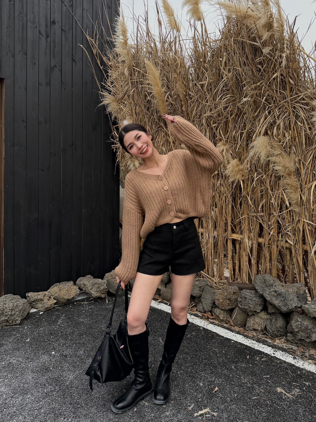 完美版型高腰麂皮短褲