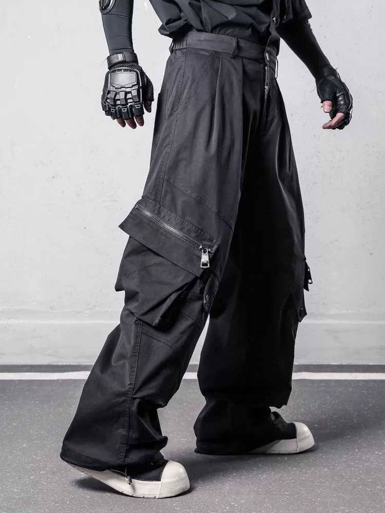 𝙏𝙀𝘾𝙃𝙒𝙀𝘼𝙍 沙丘廢土解構工裝闊腿褲