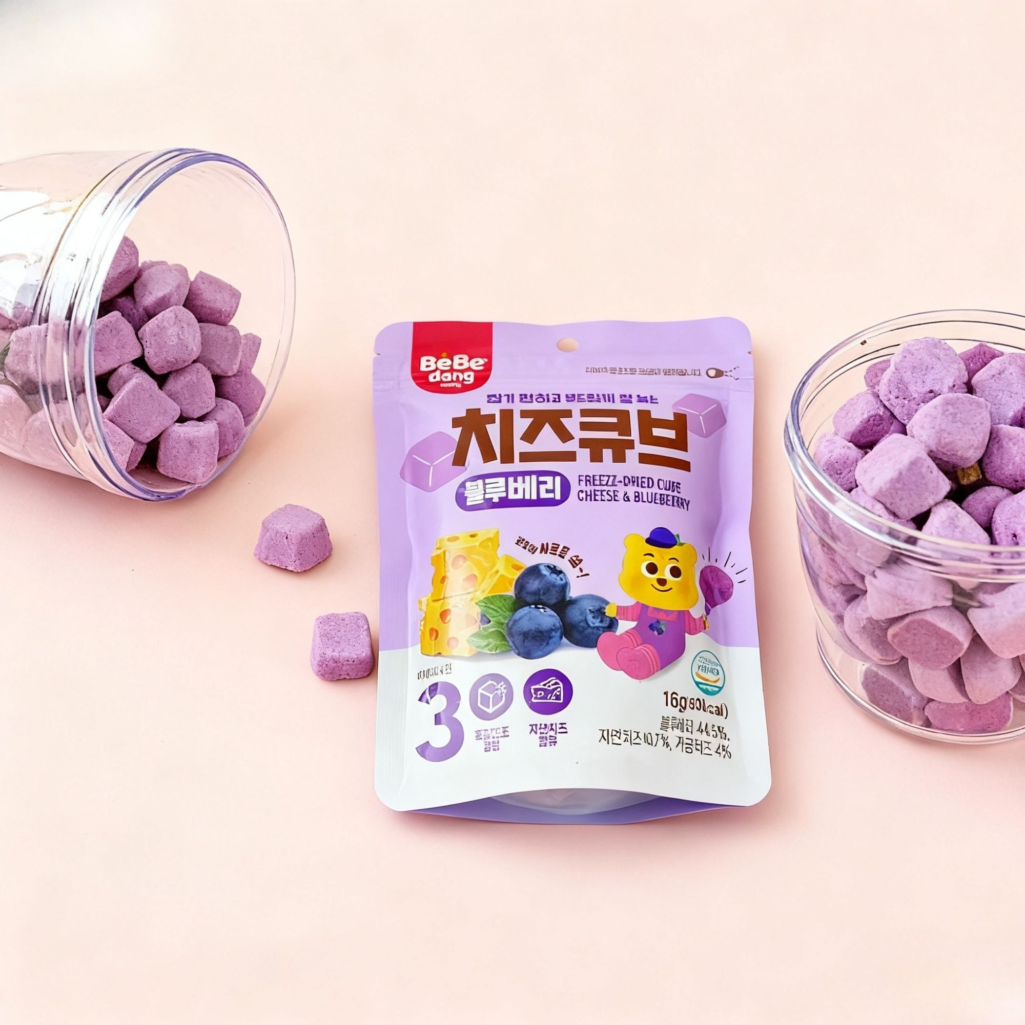 BeBeDang - 寶寶芝士球 - 藍莓 16g (適合12個月以上)（EXP3-23）